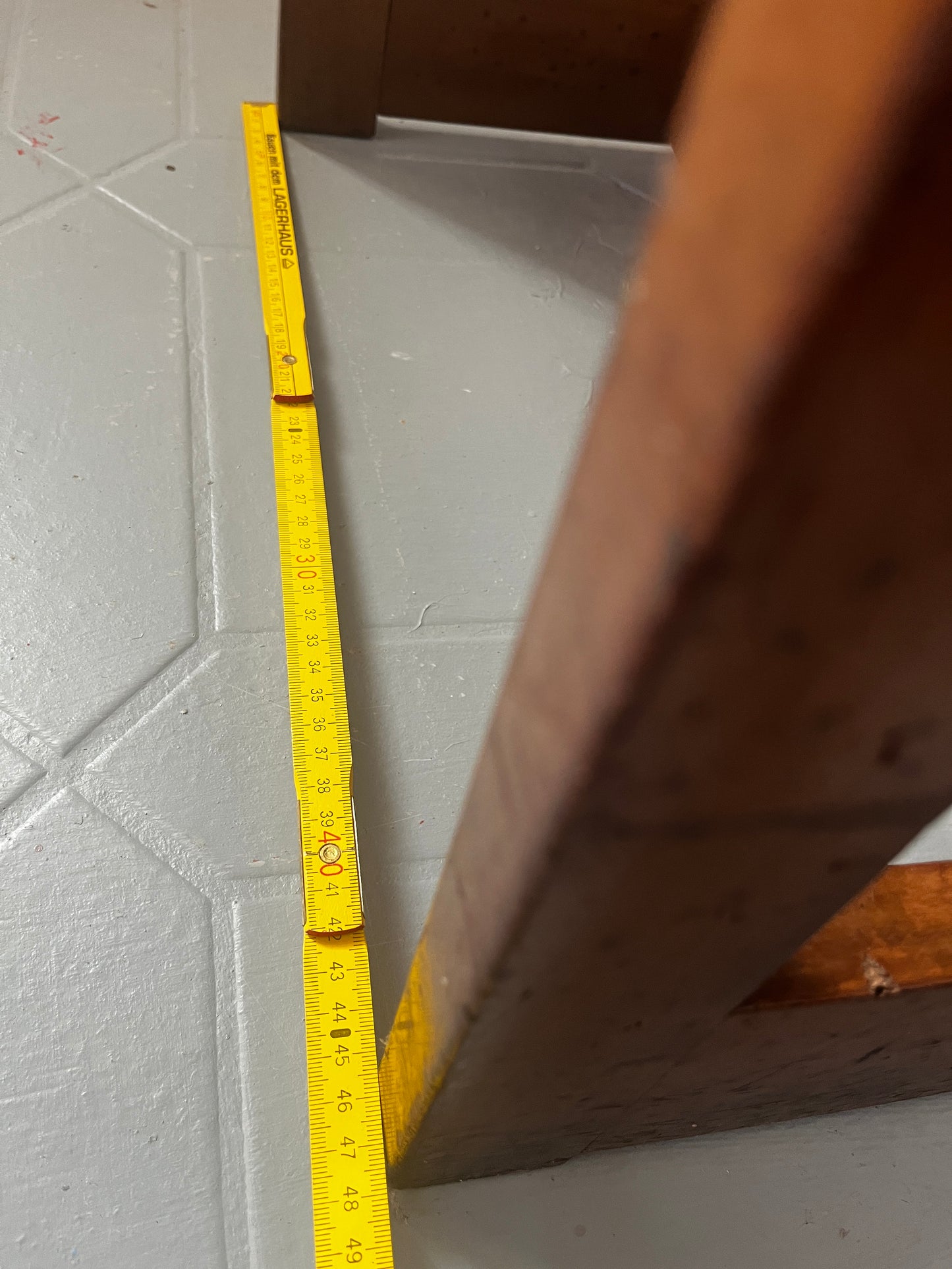 Jugendstil Hocker Holz mit Textilbezug