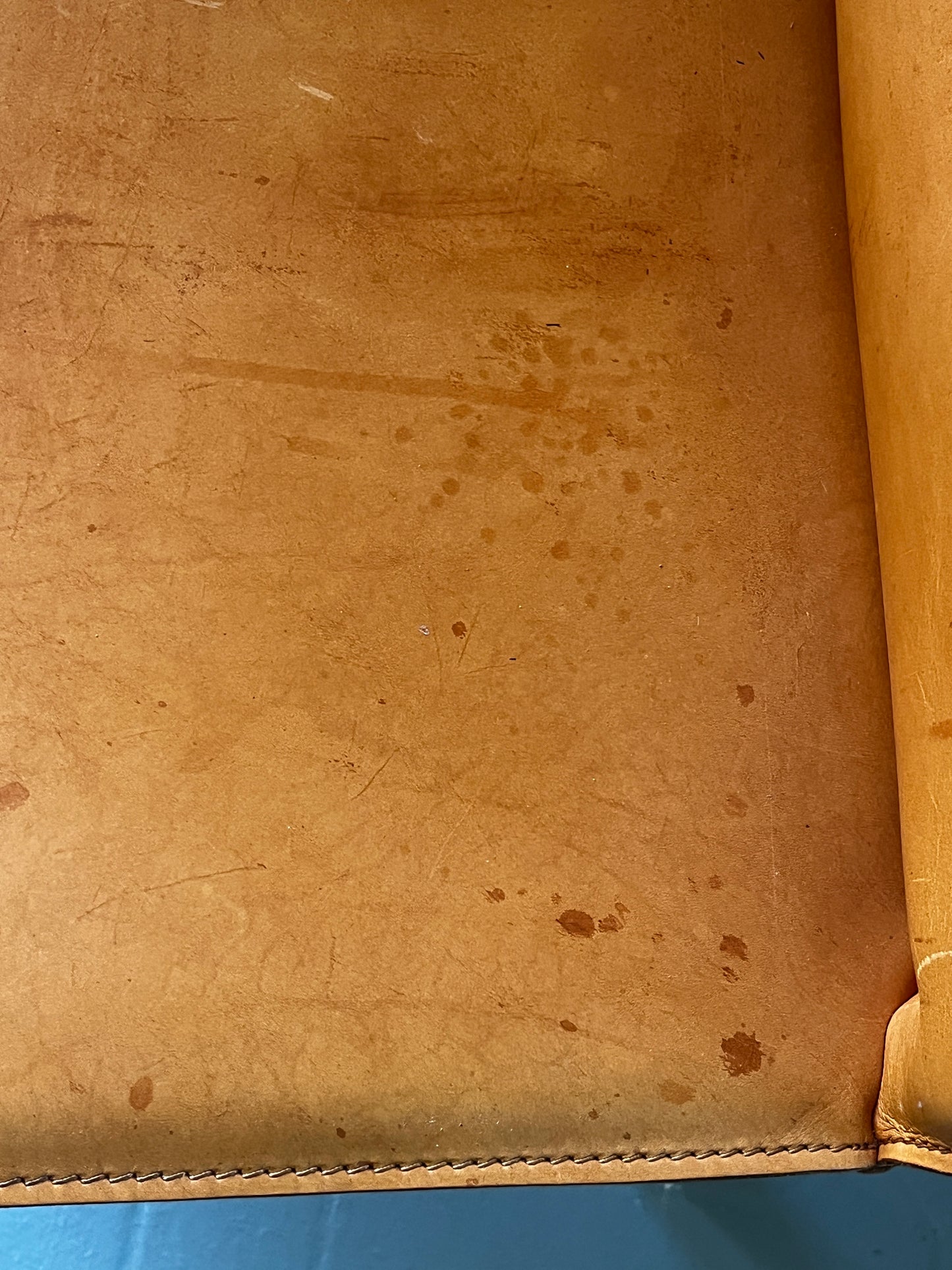 Mario Bellini Sessel für Cassina Modell Cab chair hellbraunes Leder (Sessel Nr. 2)