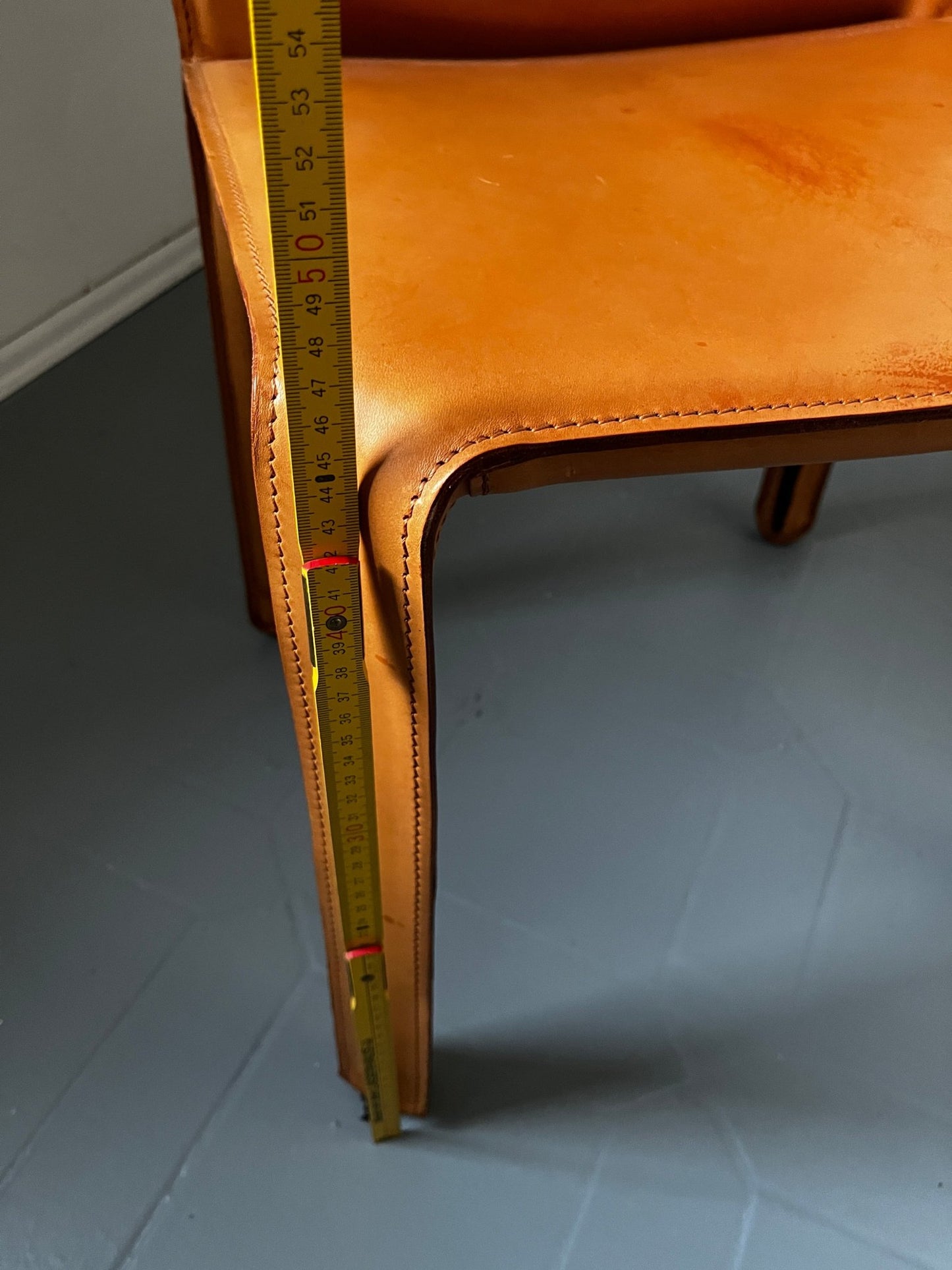 Cassina Sessel Mario Bellini Leder hellbraun - vintseekers