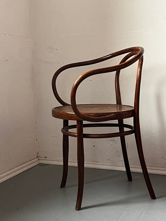 Jacob & Josef Kohn Sessel Jugendstil Holz braun - vintseekers
