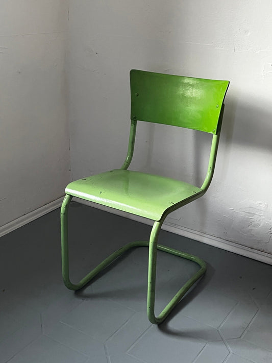 Stahlrohr Sessel Freischwinger Bauhaus Ära - vintseekers