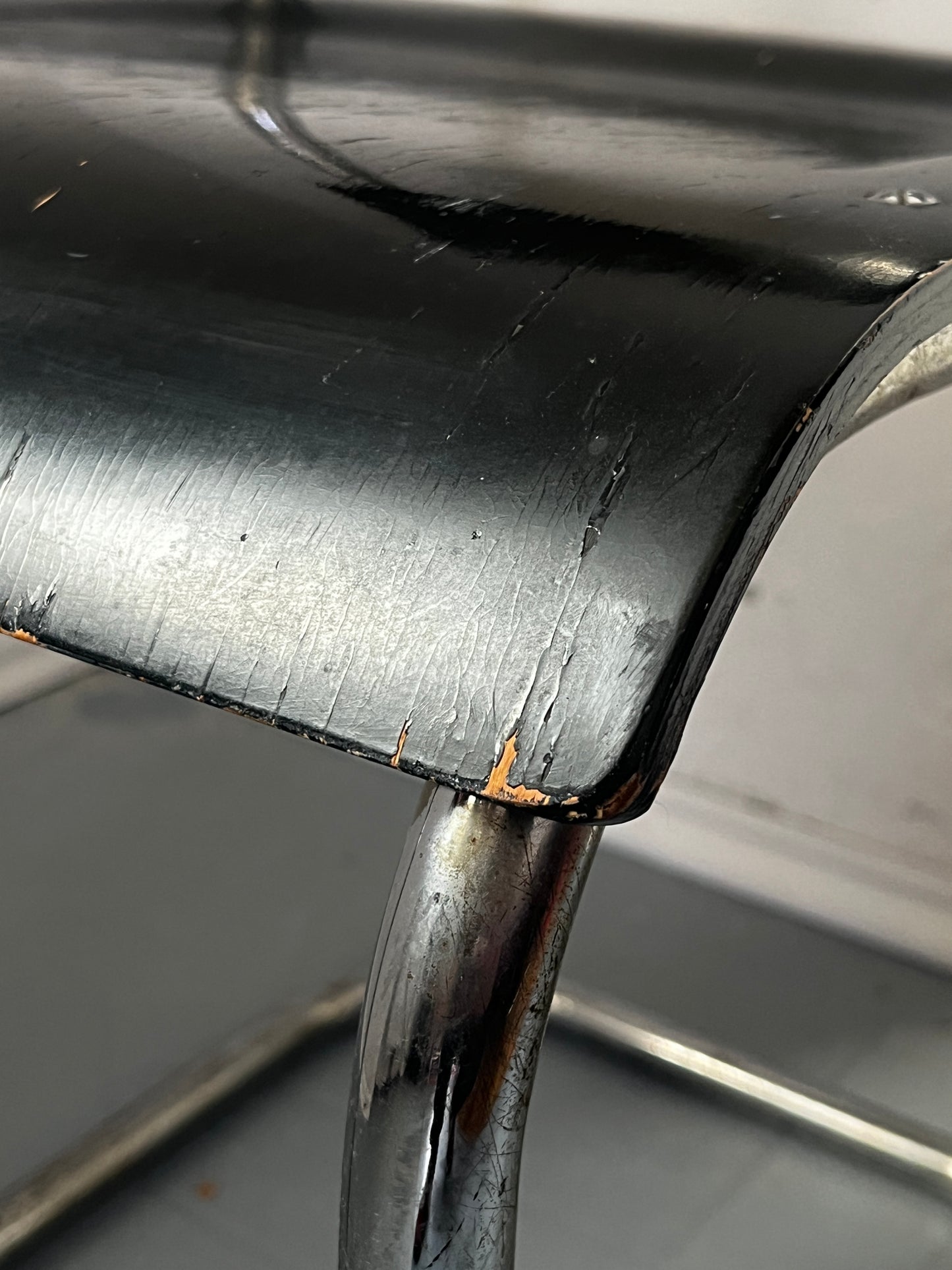 Stahlrohr Sessel Freischwinger 1940er / 1950er  Bystrice pod Hostynem