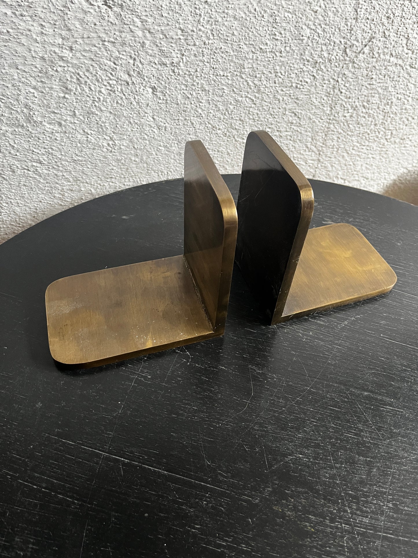 Messing Buchstützen 50er / 60er