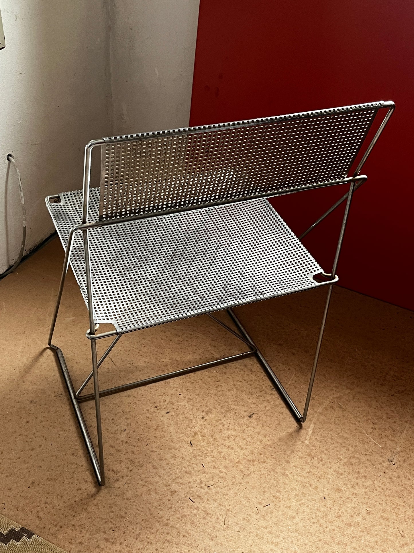 Niels Jörgen Haugesen Metall Sessel Magis 80er / 90er