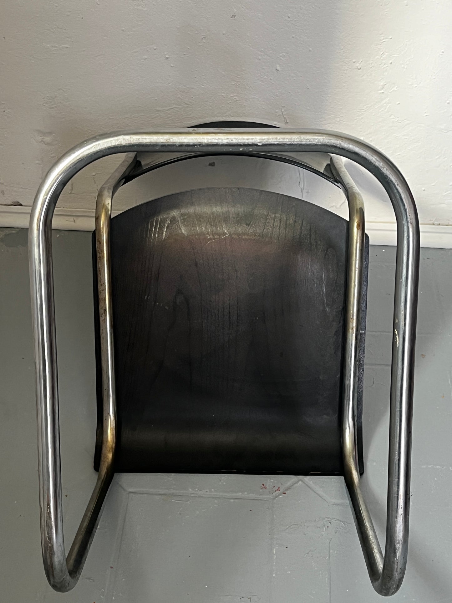 Stahlrohr Sessel Freischwinger 1940er / 1950er  Bystrice pod Hostynem