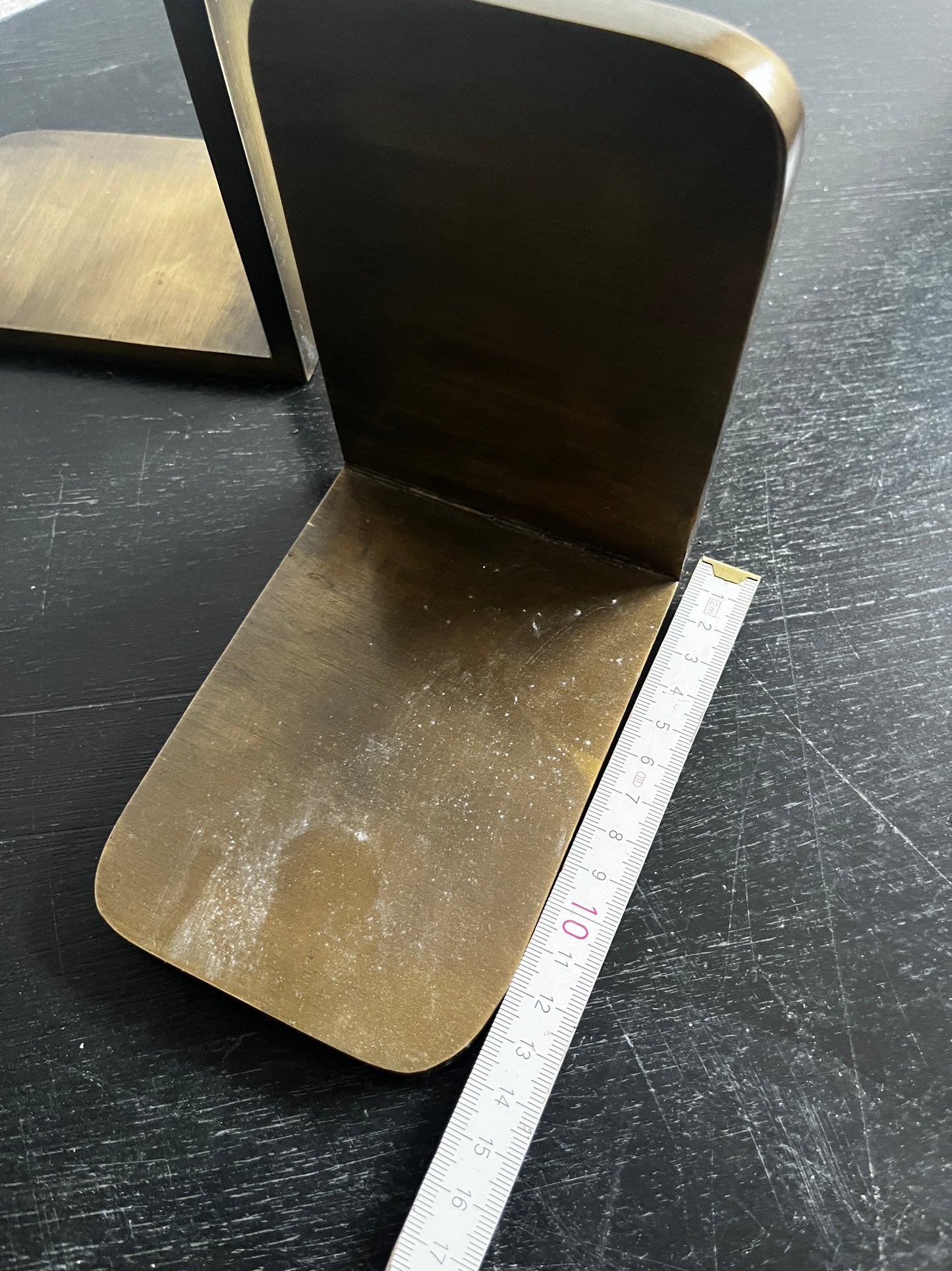 Messing Buchstützen 50er / 60er