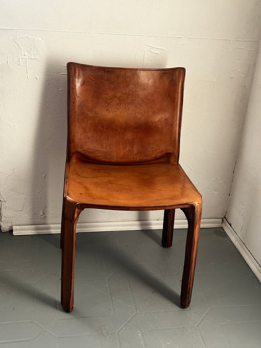 Cassina Cab 412 Sessel von Mario Bellini – Braunes Leder (Sessel Nr. 3)