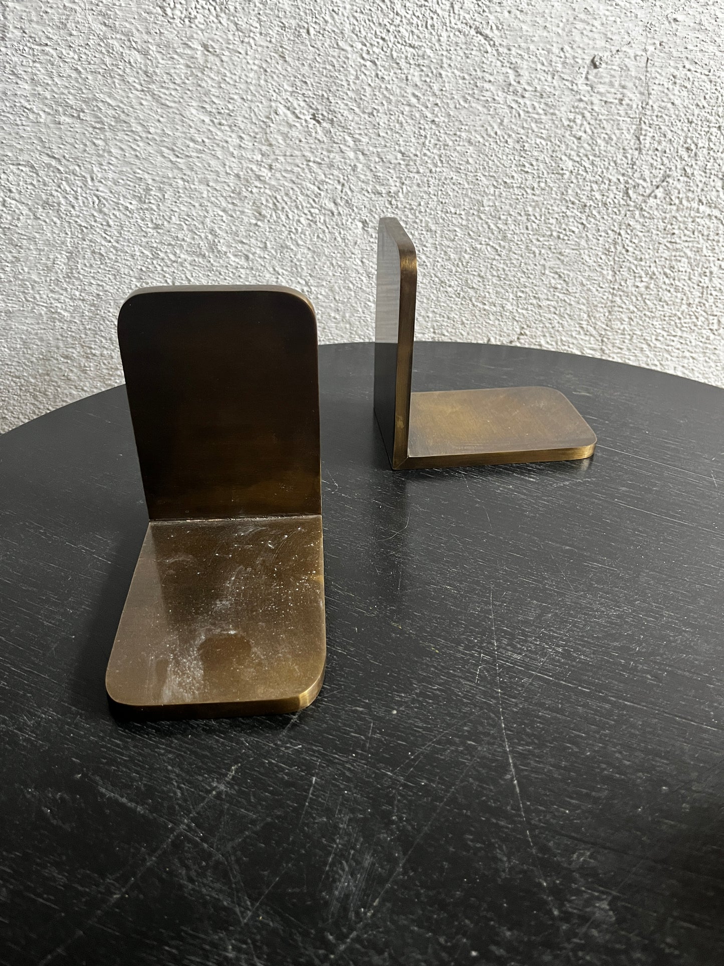 Messing Buchstützen 50er / 60er