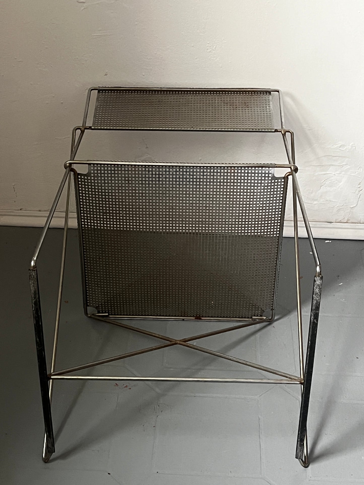 Niels Jörgen Haugesen metal armchair Magis 80s / 90s