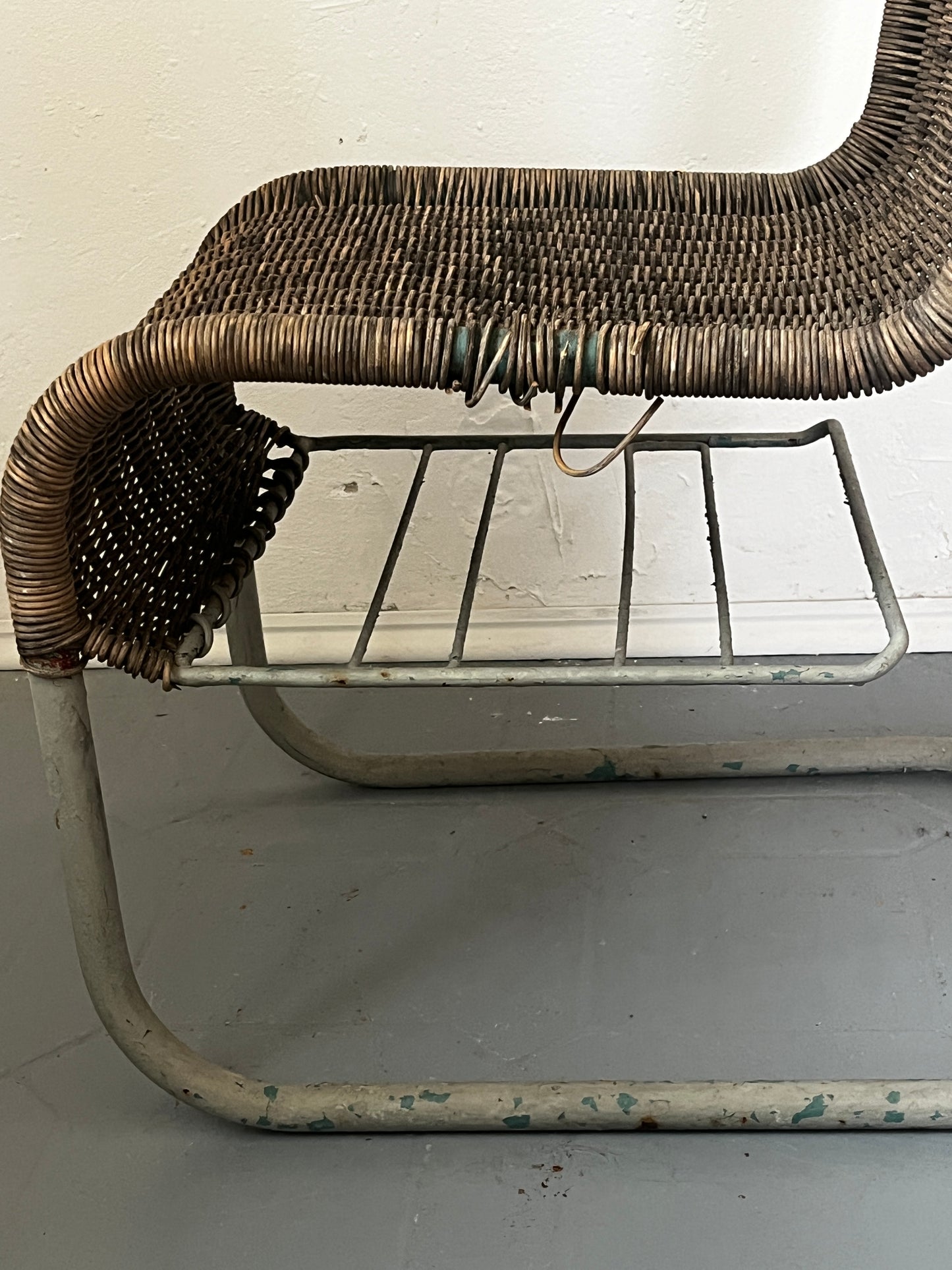 Rare tubular steel armchair by Quittner AG Vienna, 1930s to 1950s