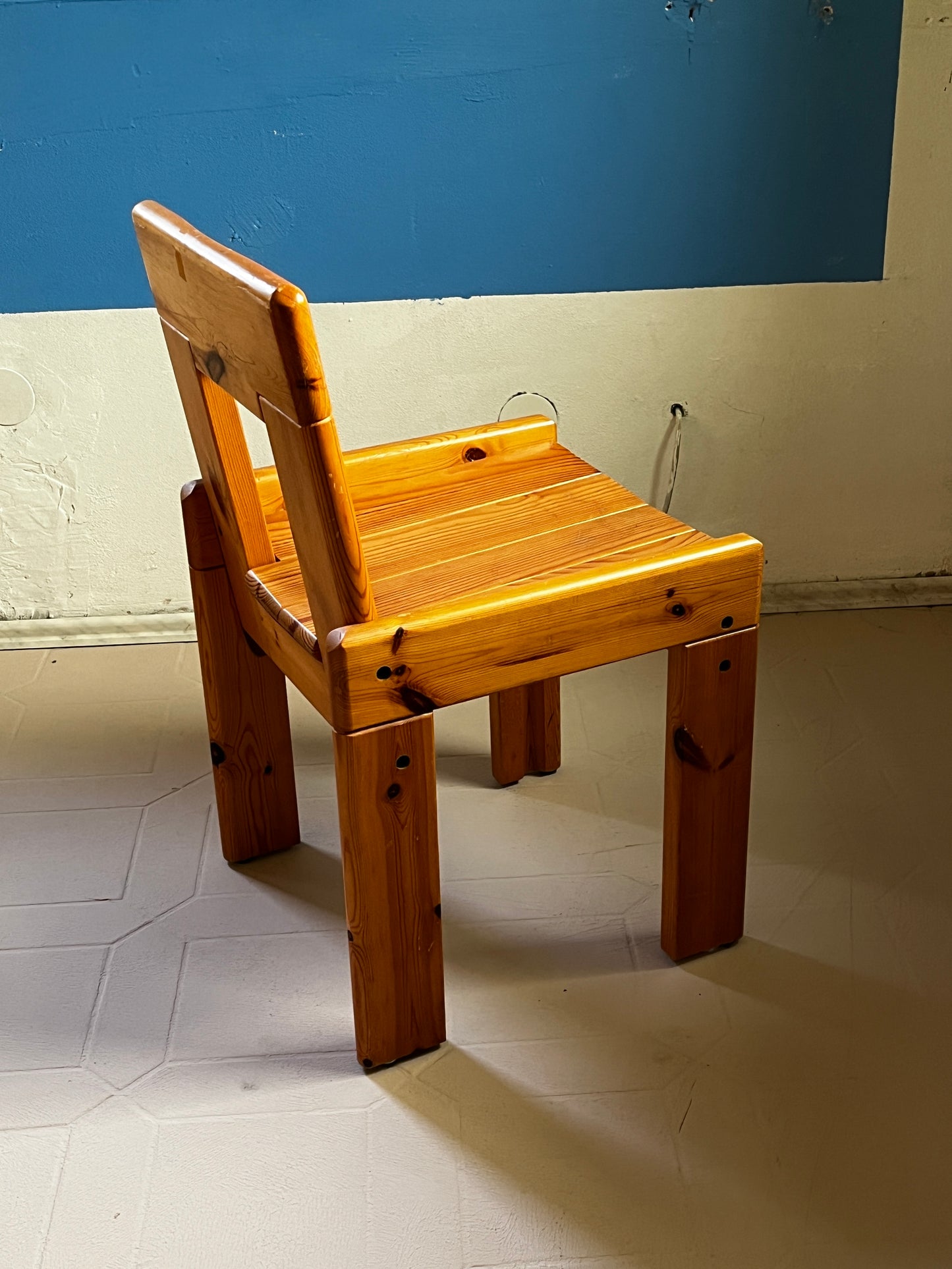 Silvio Coppola wooden armchair 70s / 80s