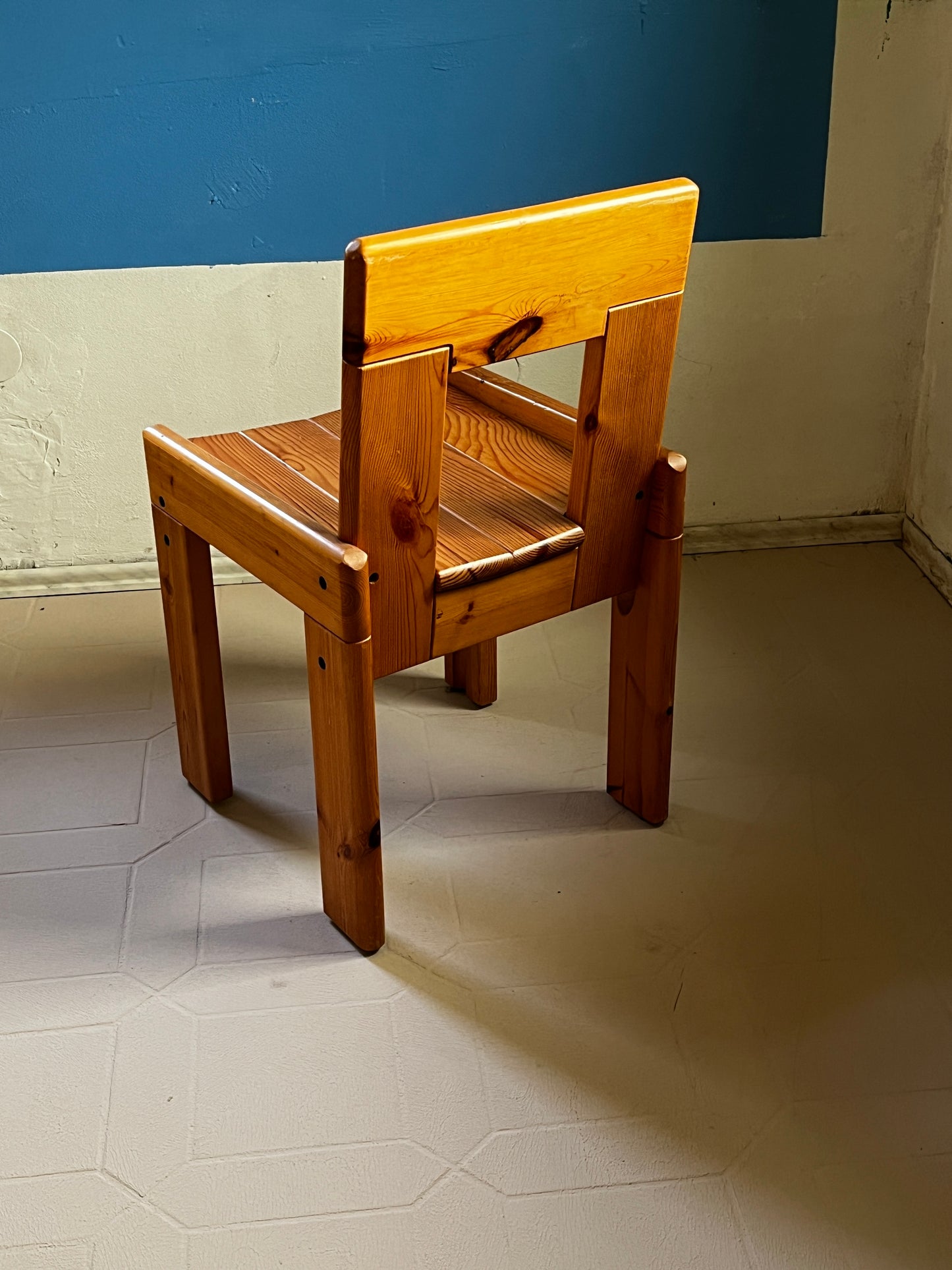 Silvio Coppola wooden armchair 70s / 80s