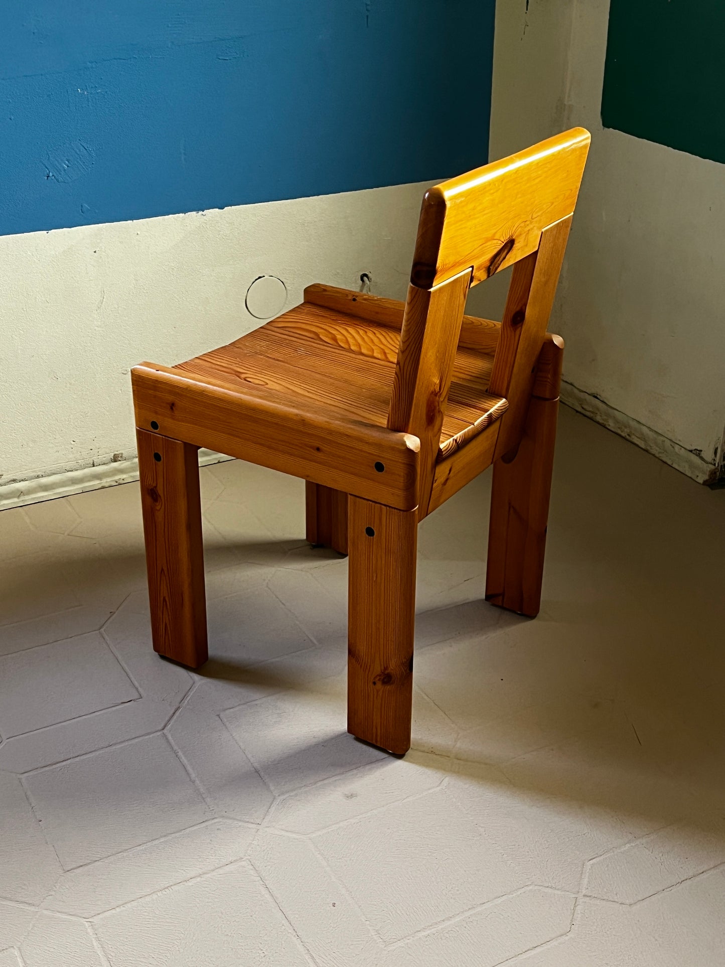 Silvio Coppola wooden armchair 70s / 80s