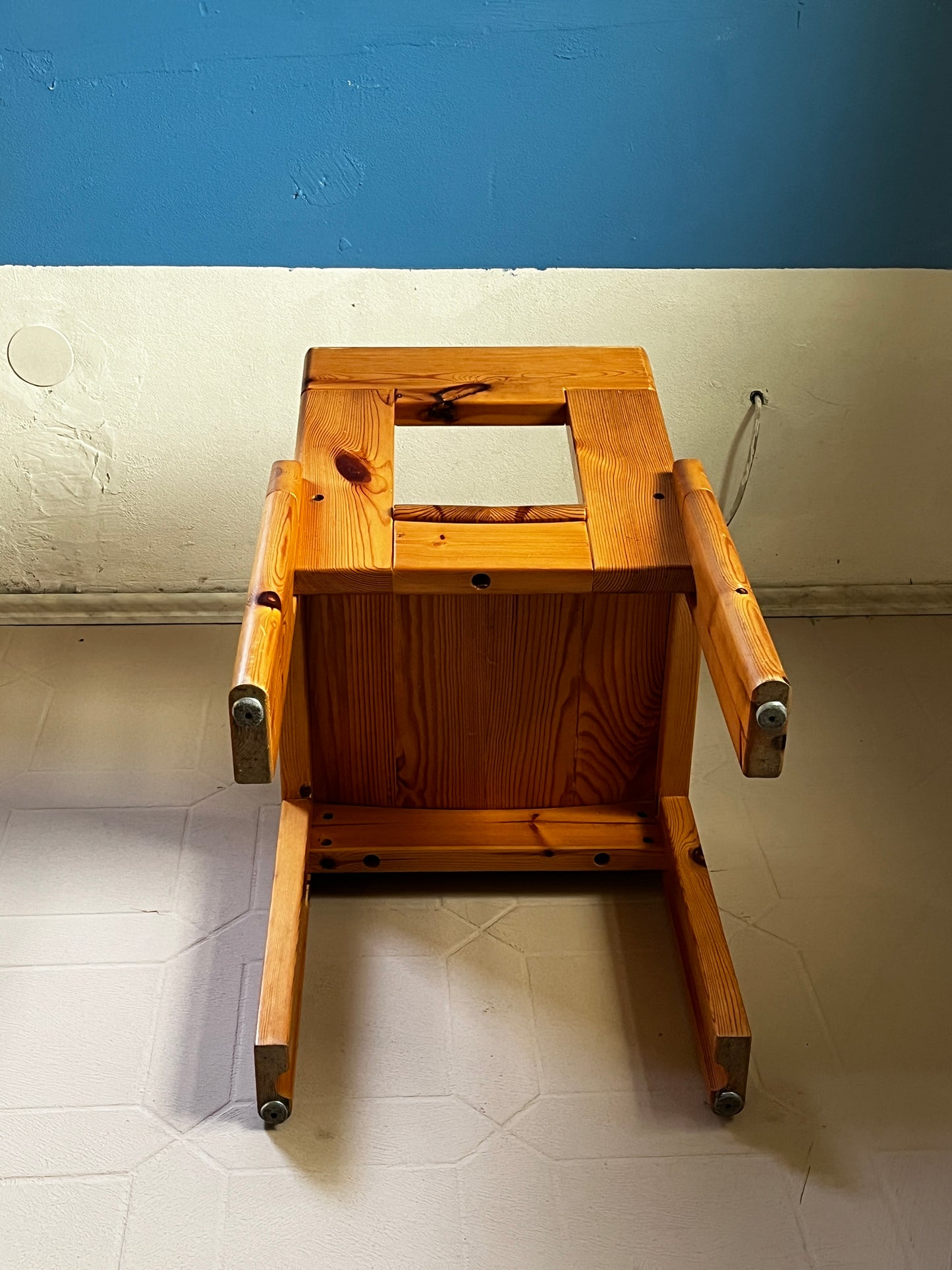 Silvio Coppola wooden armchair 70s / 80s