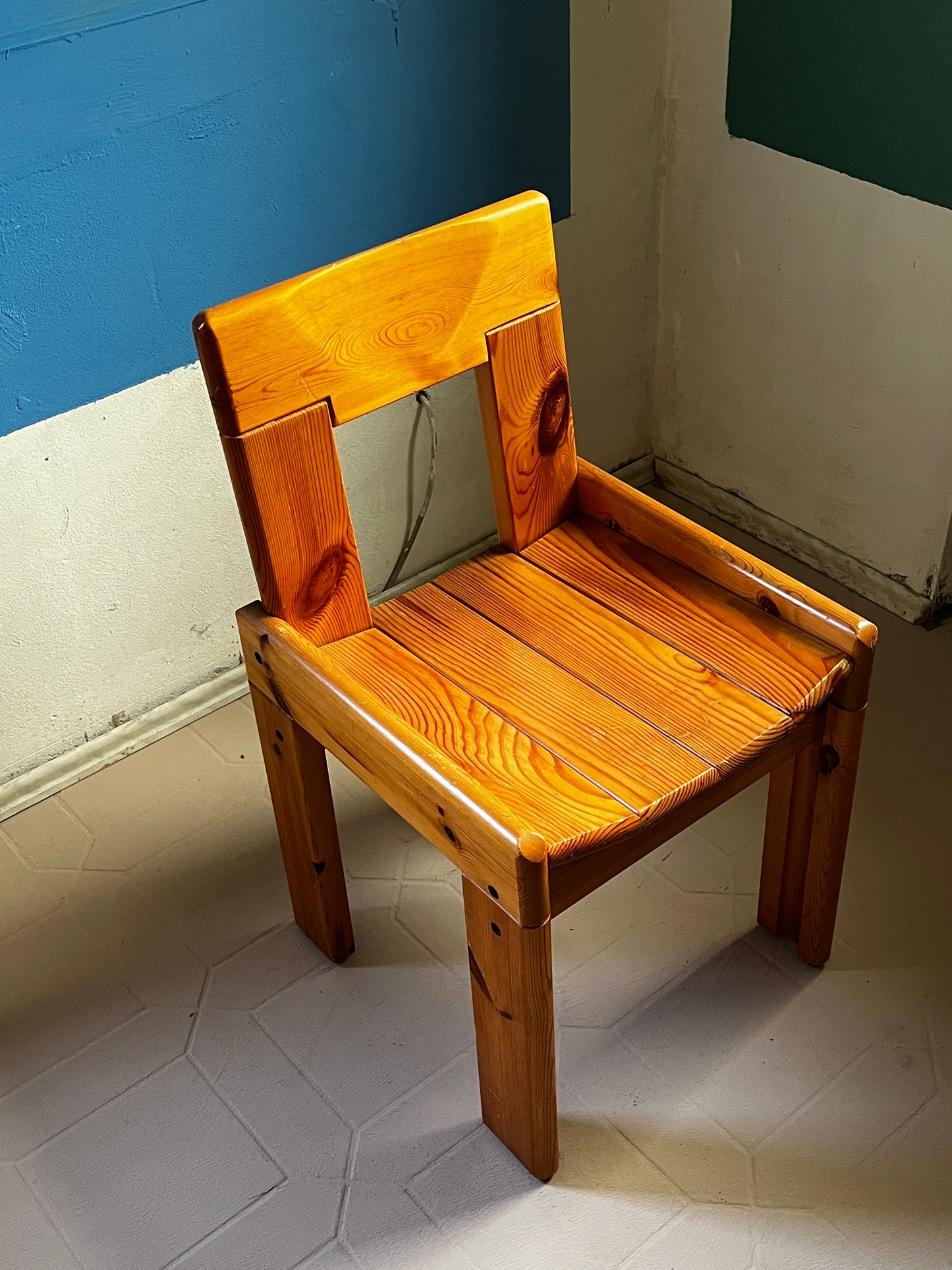 Silvio Coppola wooden armchair 70s / 80s