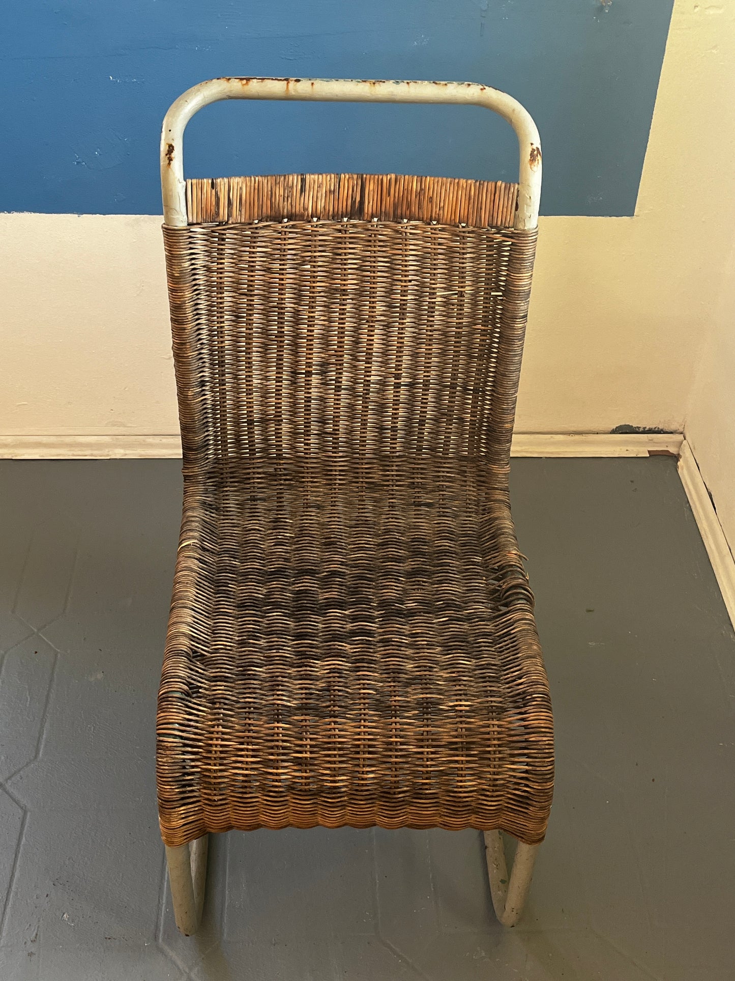 Restaurationsobjekt Seltener Stahlrohr Sessel Quittner AG Wien  1930er bis 1950er