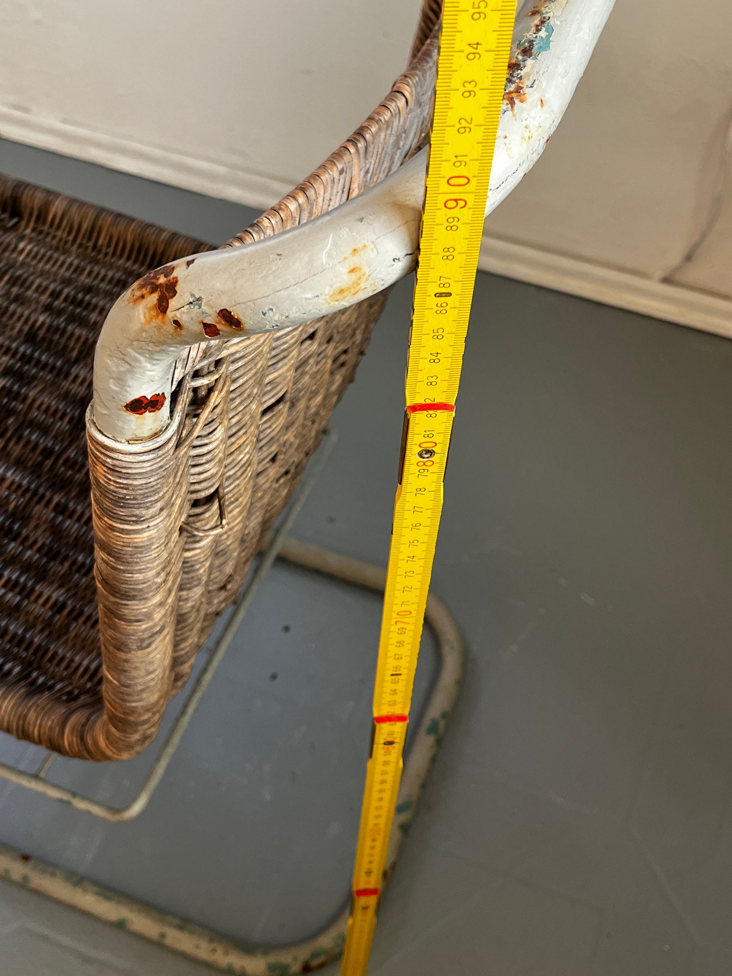 Restaurationsobjekt Seltener Stahlrohr Sessel Quittner AG Wien  1930er bis 1950er