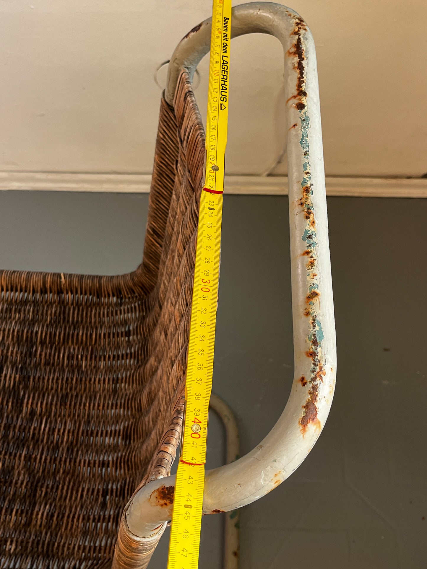 Restaurationsobjekt Seltener Stahlrohr Sessel Quittner AG Wien  1930er bis 1950er