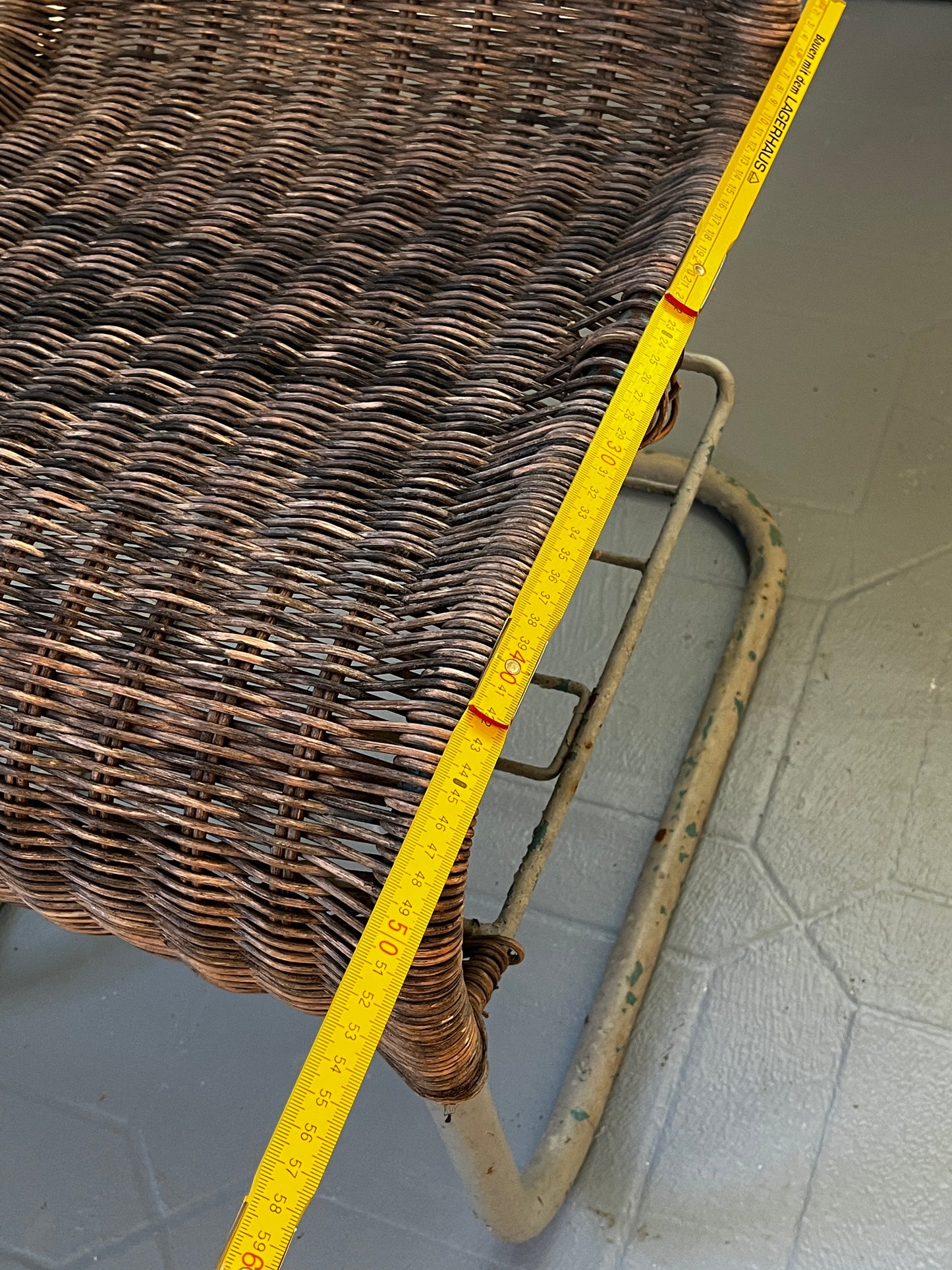 Restaurationsobjekt Seltener Stahlrohr Sessel Quittner AG Wien  1930er bis 1950er