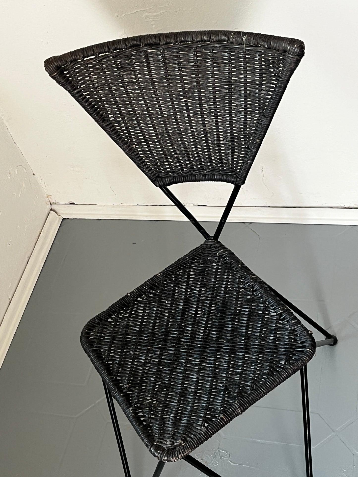 Metall Geflecht Sessel 50er / 60er