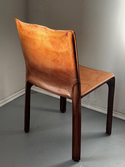 Cassina Cab 412 Sessel von Mario Bellini – Braunes Leder (Sessel Nr. 3)