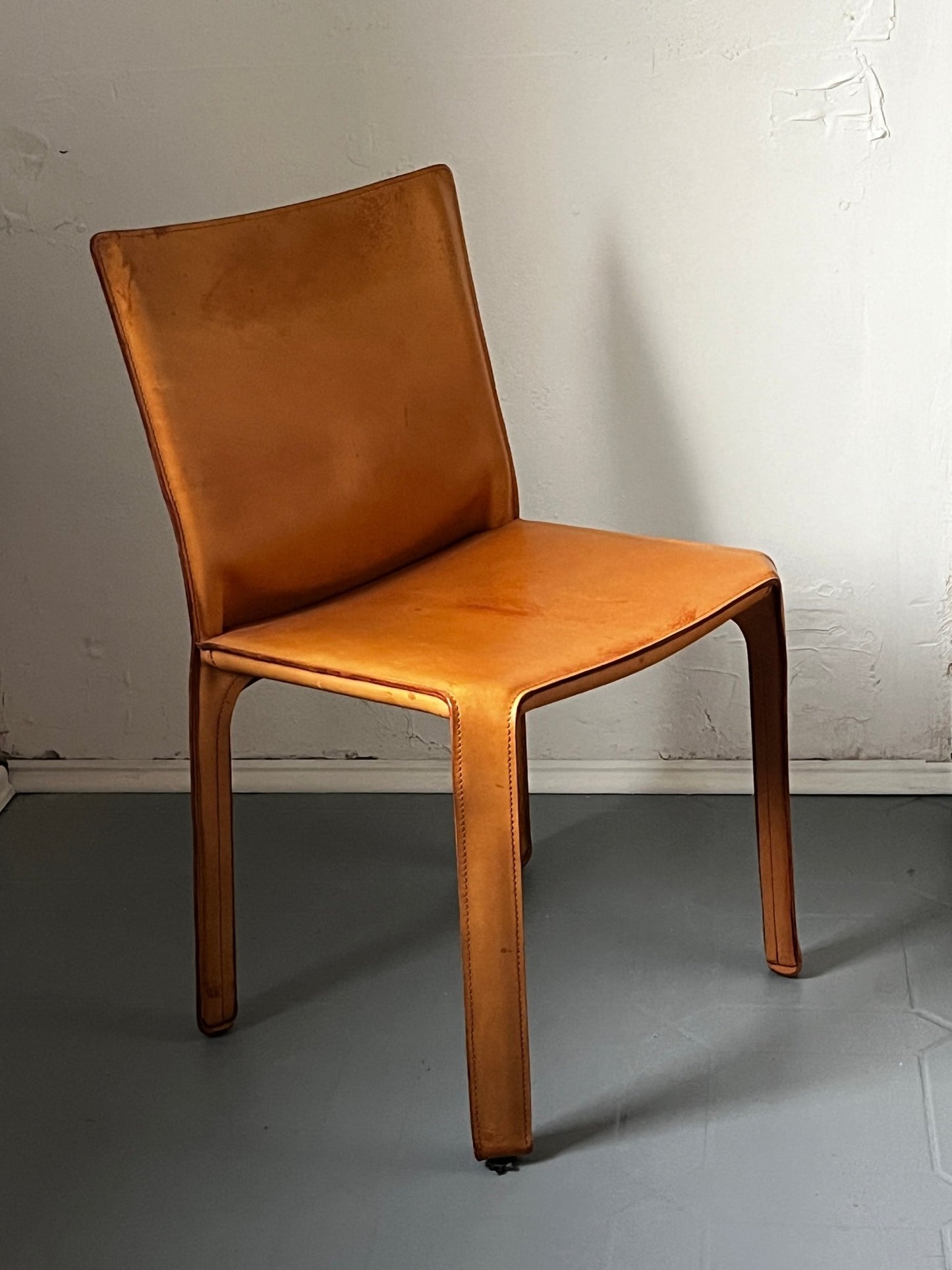 Cassina Sessel Mario Bellini Leder hellbraun - vintseekers