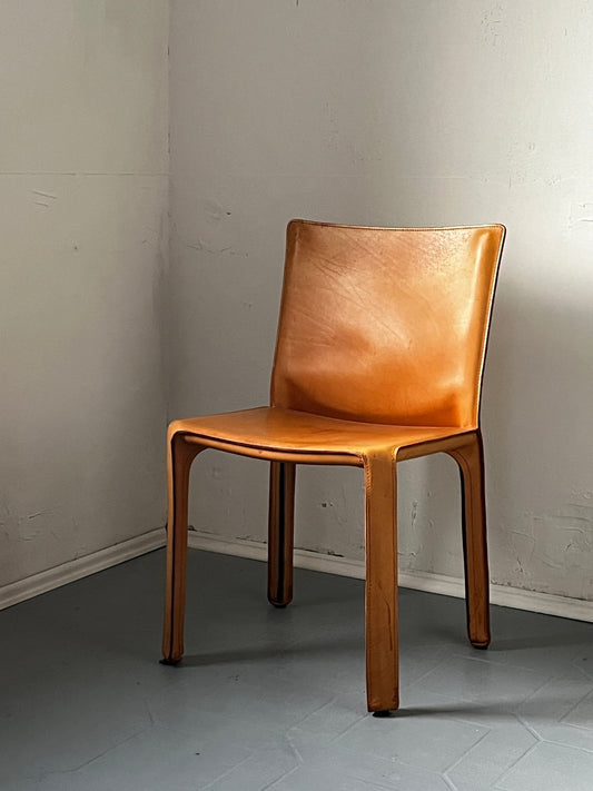 Cassina Sessel Mario Bellini Leder hellbraun - vintseekers