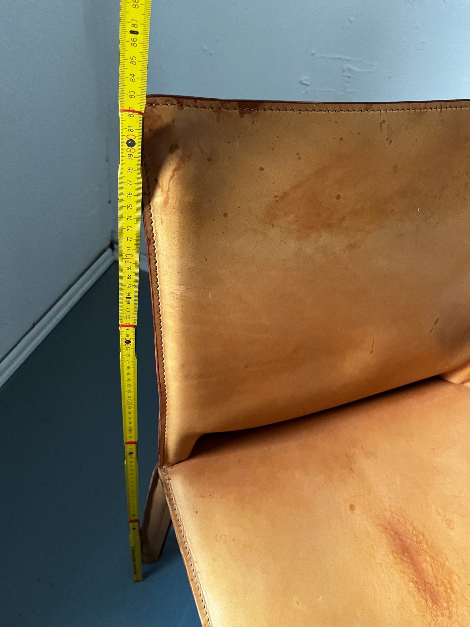 Cassina Sessel Mario Bellini Leder hellbraun - vintseekers