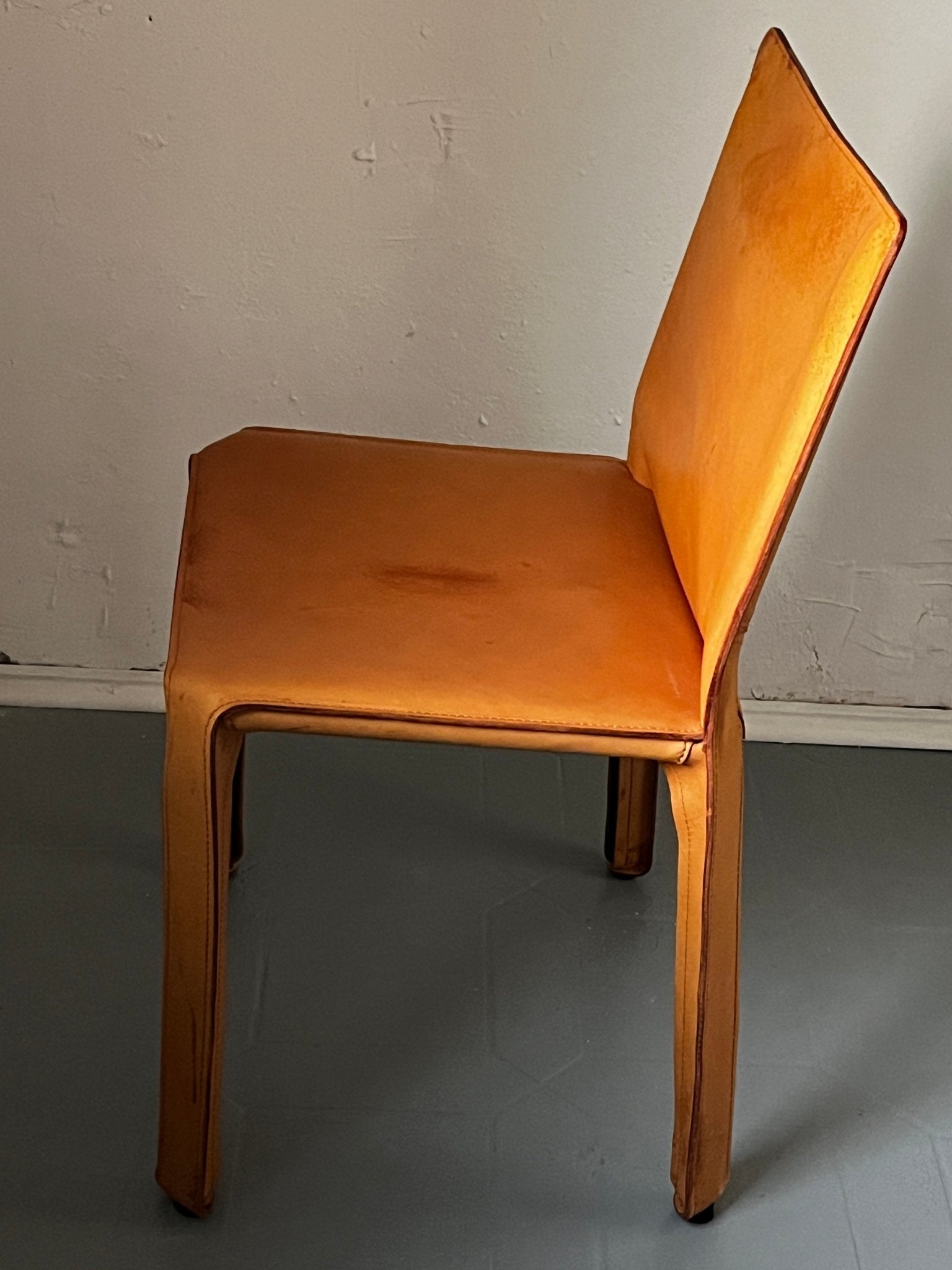 Cassina Sessel Mario Bellini Leder hellbraun - vintseekers