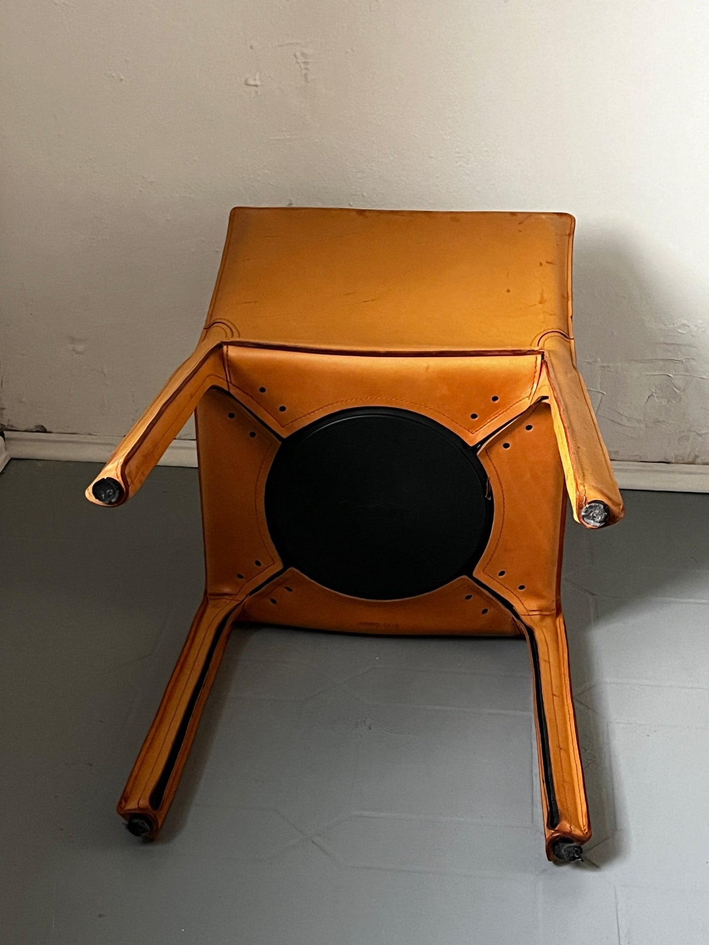 Cassina Sessel Mario Bellini Leder hellbraun - vintseekers