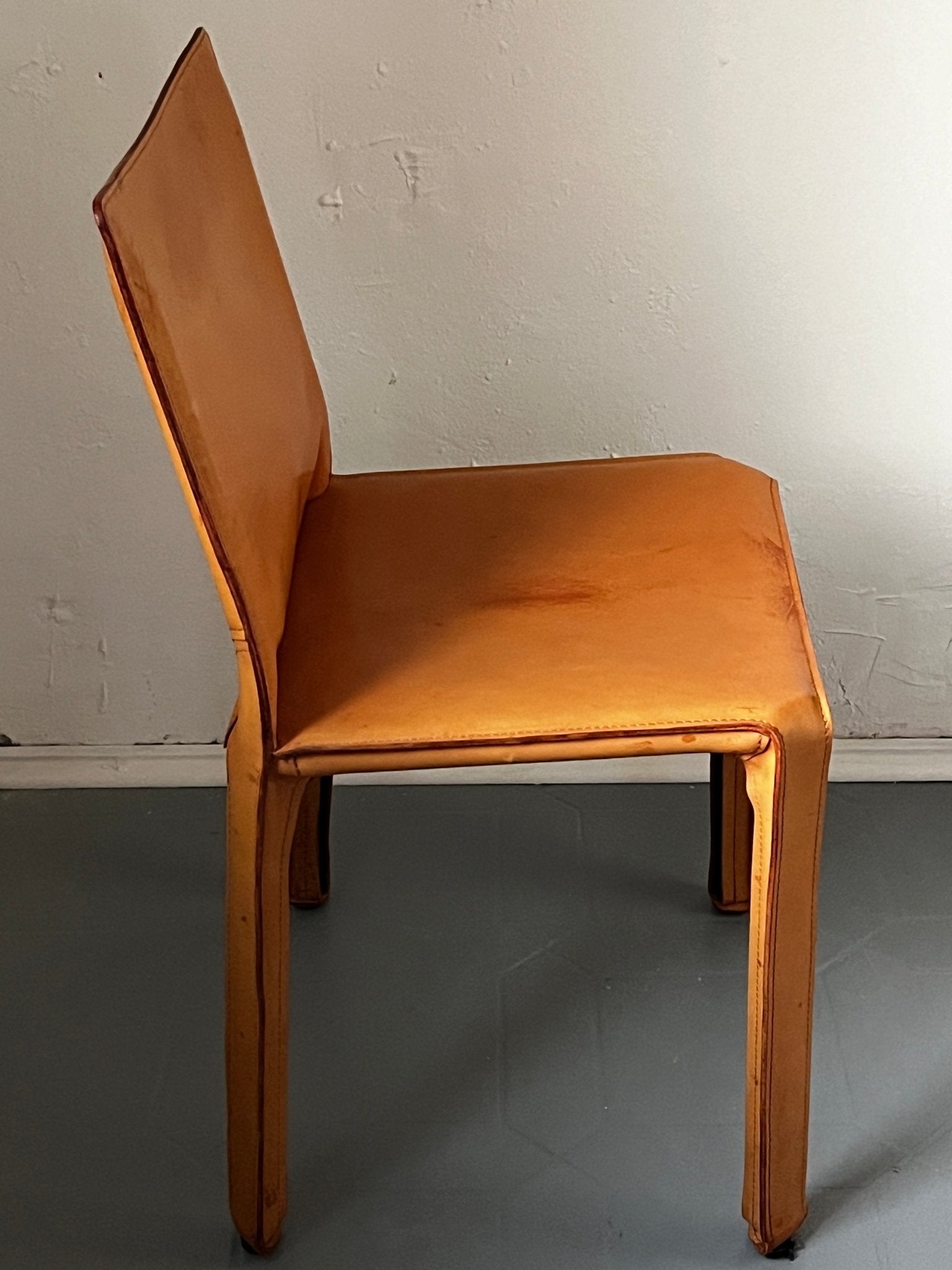 Cassina Sessel Mario Bellini Leder hellbraun - vintseekers