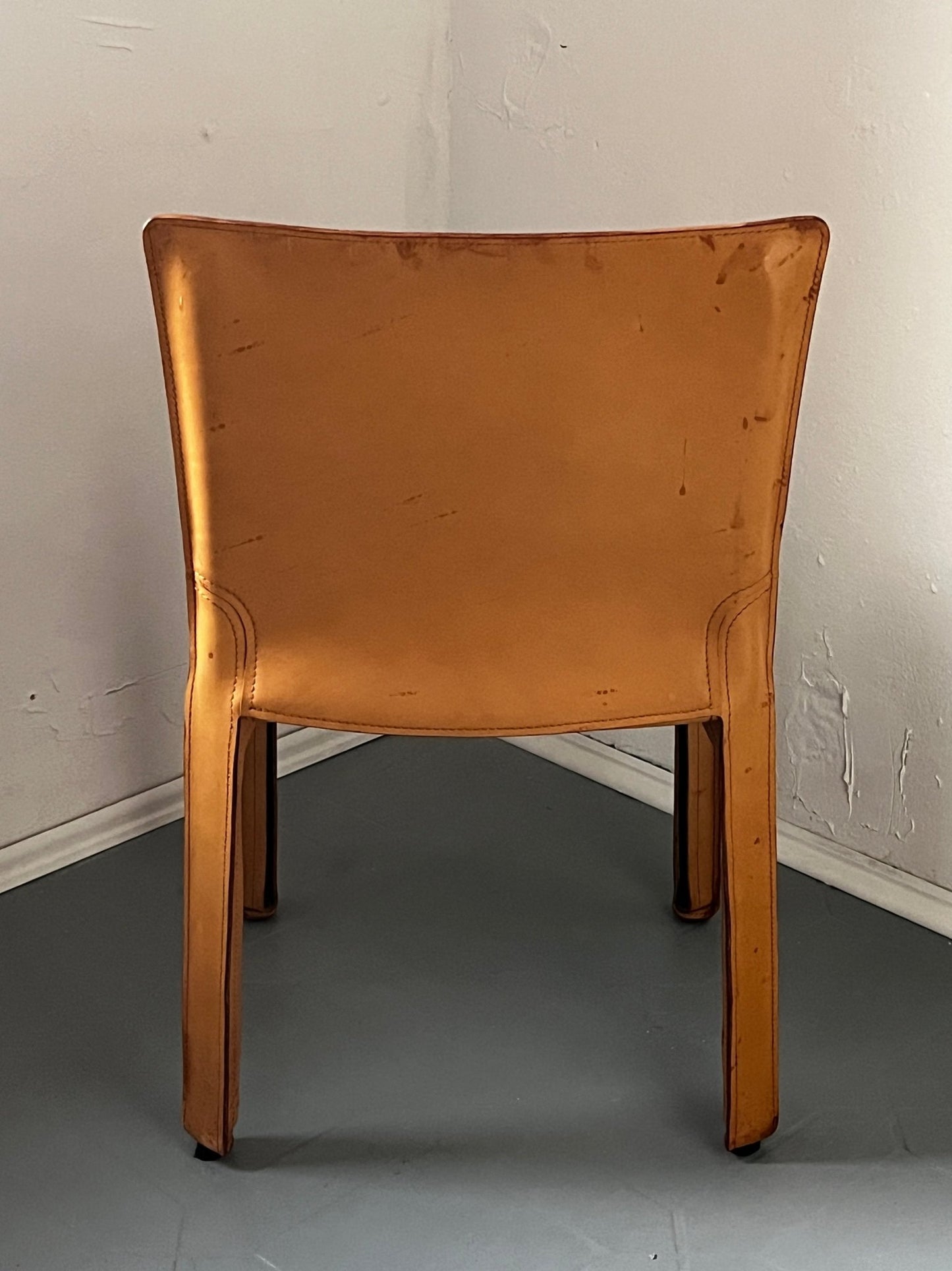 Cassina Sessel Mario Bellini Leder hellbraun - vintseekers