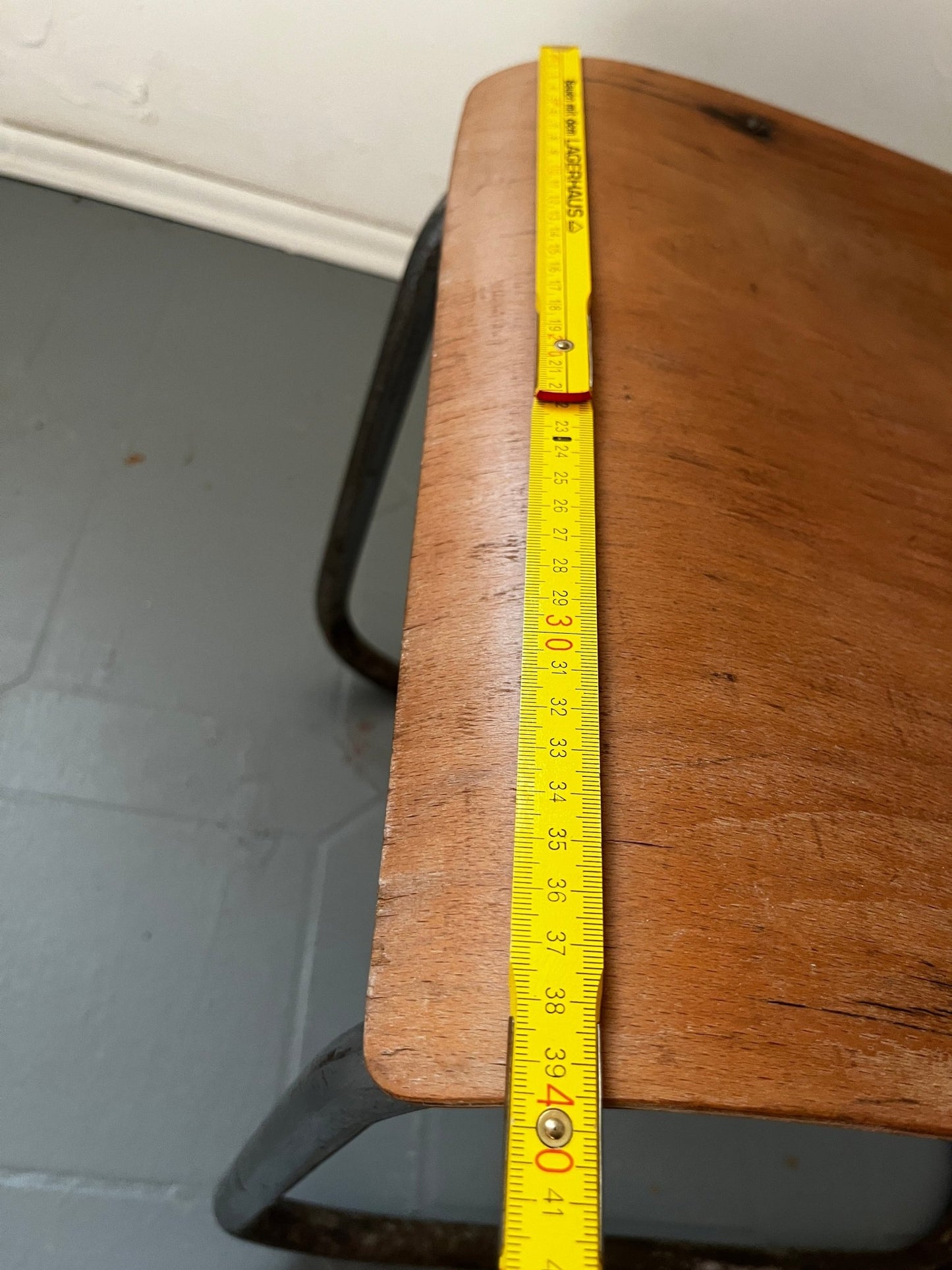 Mart Stam S 43 F Sessel Freischinger Gottwald Wien Stahlrohr Holz braun - vintseekers