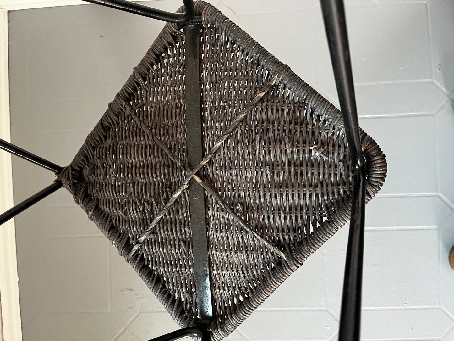 Metall Geflecht Sessel 50er / 60er - vintseekers