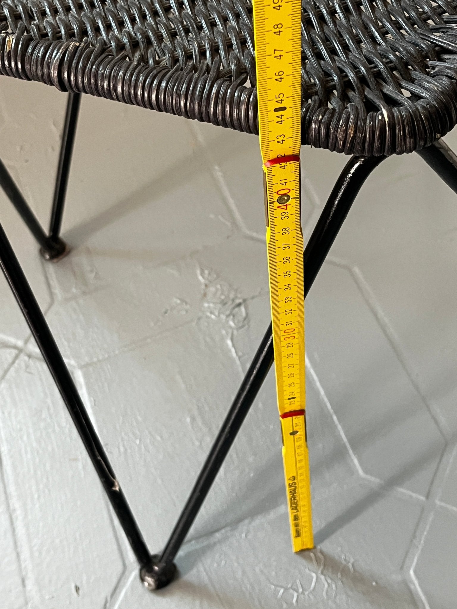 Metall Geflecht Sessel 50er / 60er - vintseekers