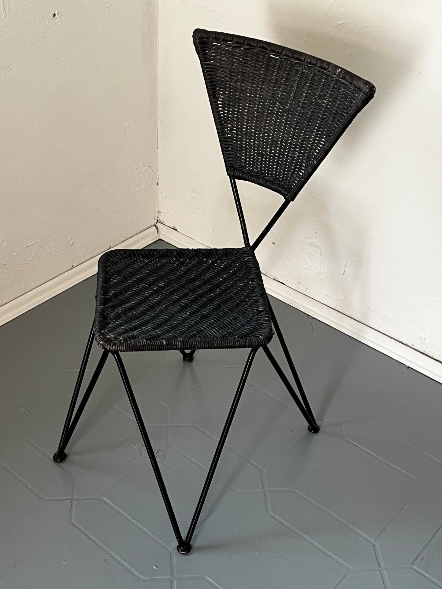 Metall Geflecht Sessel 50er / 60er - vintseekers