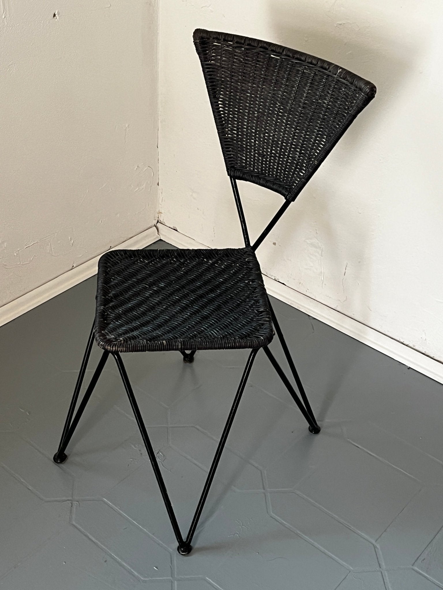 Metall Geflecht Sessel 50er / 60er - vintseekers