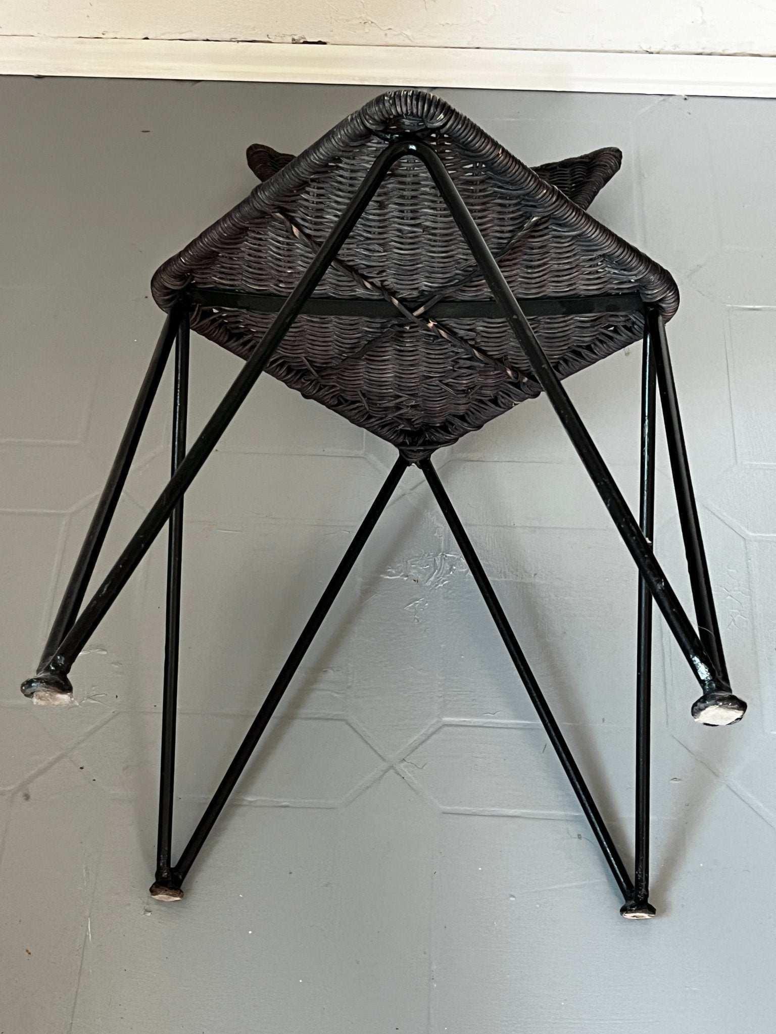 Metall Geflecht Sessel 50er / 60er - vintseekers