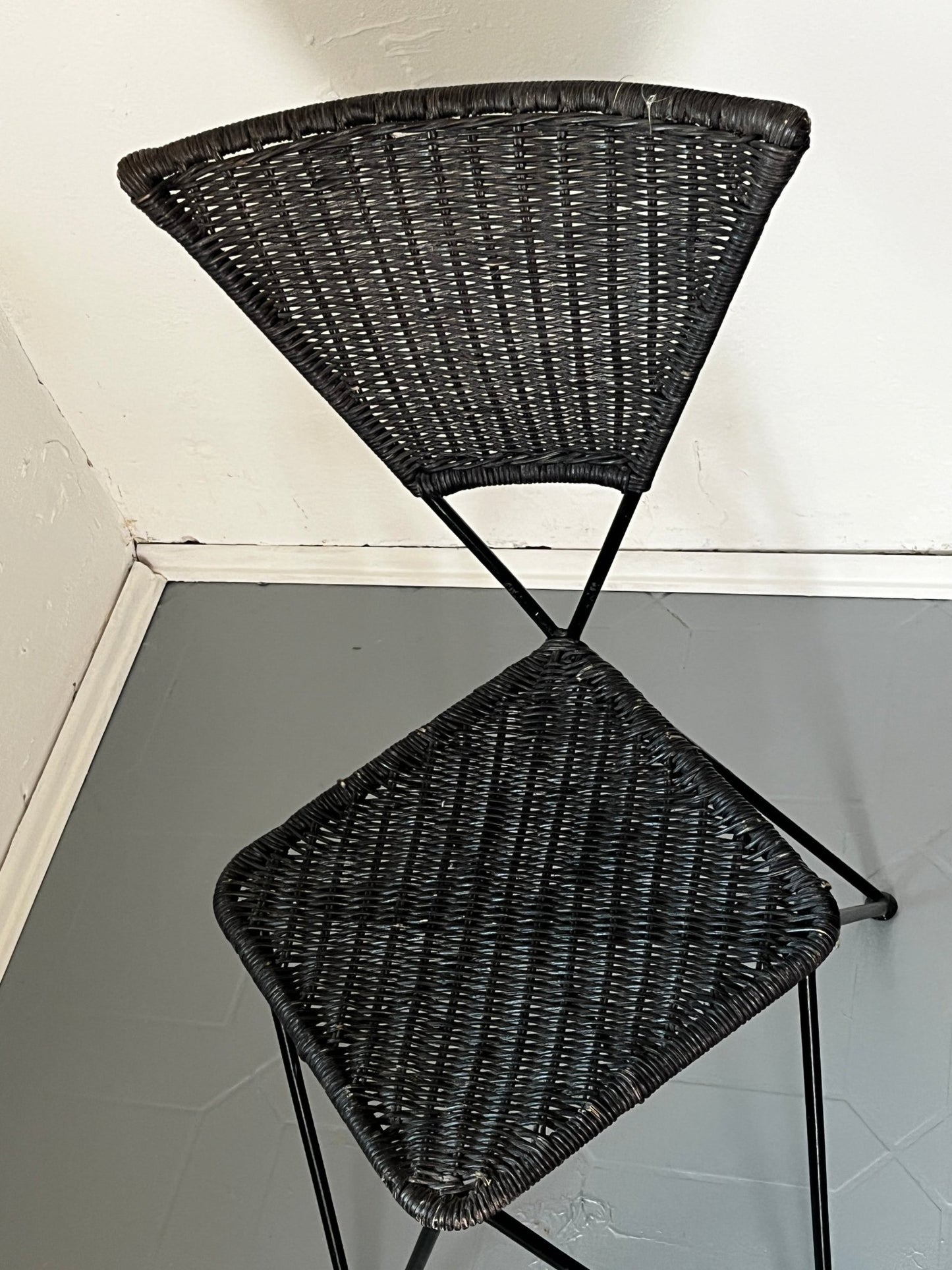 Metall Geflecht Sessel 50er / 60er - vintseekers