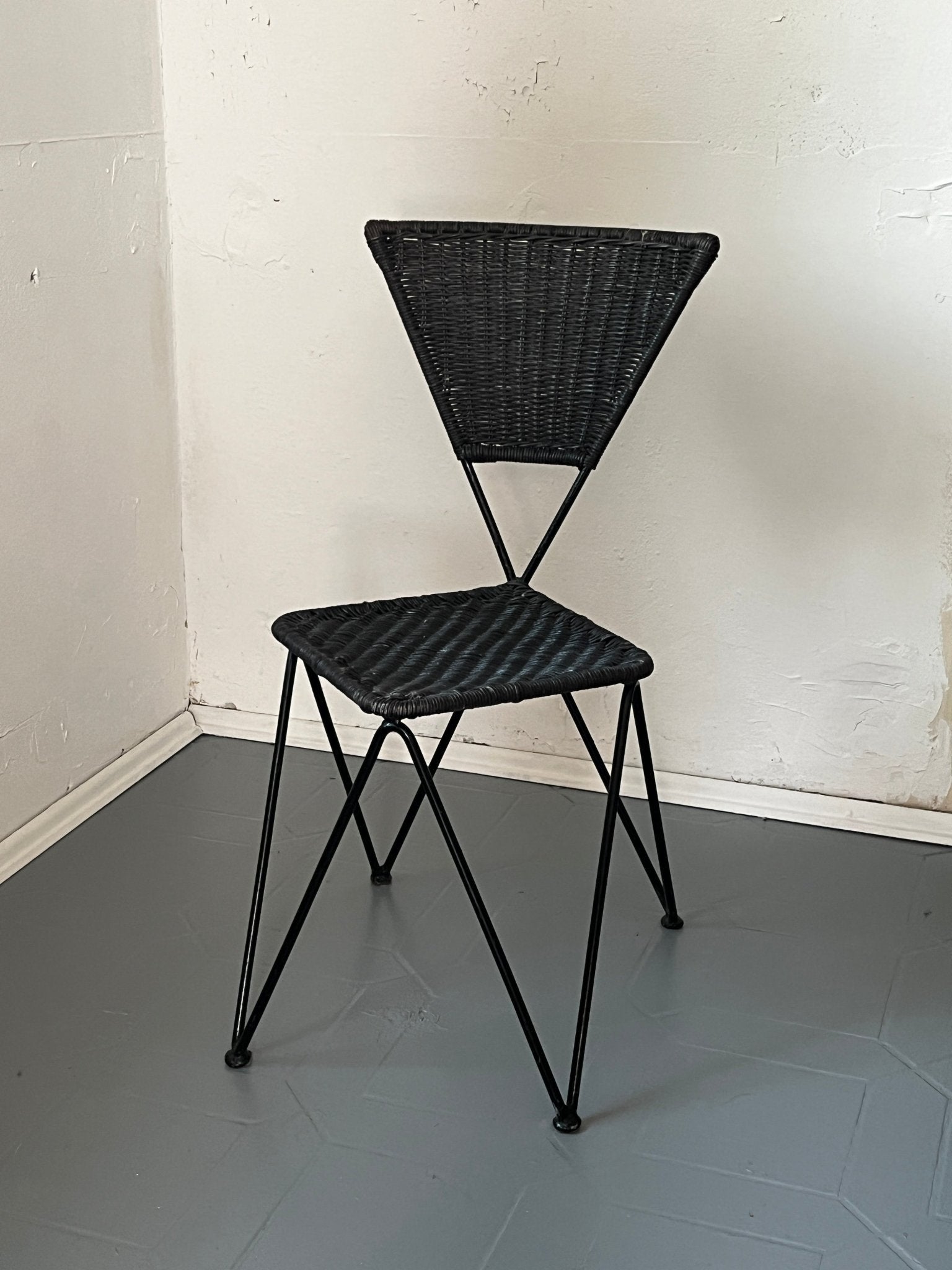 Metall Geflecht Sessel 50er / 60er - vintseekers