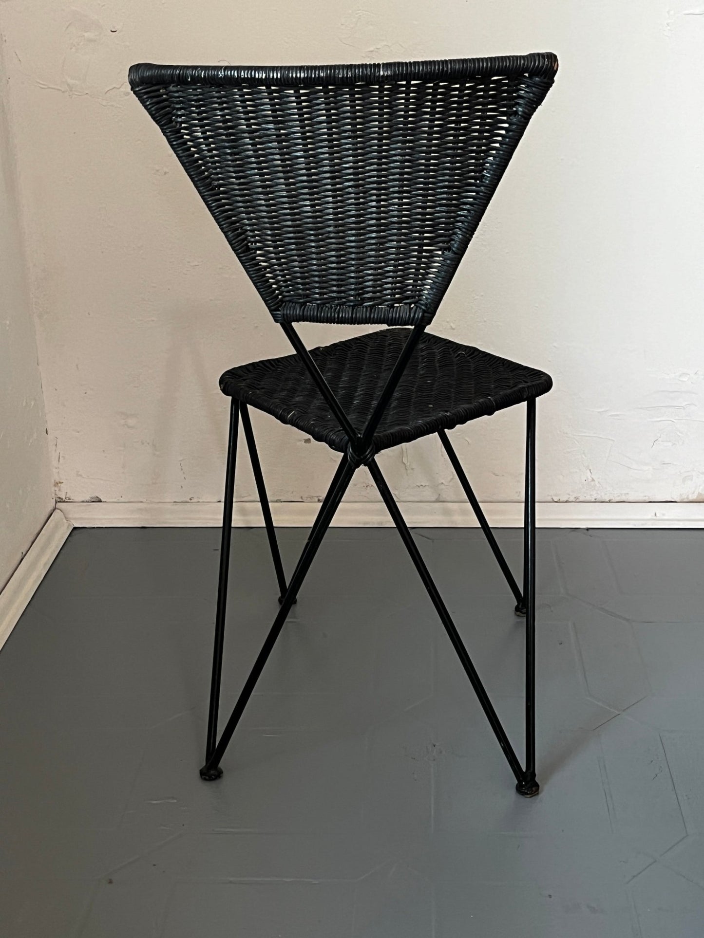Metall Geflecht Sessel 50er / 60er - vintseekers