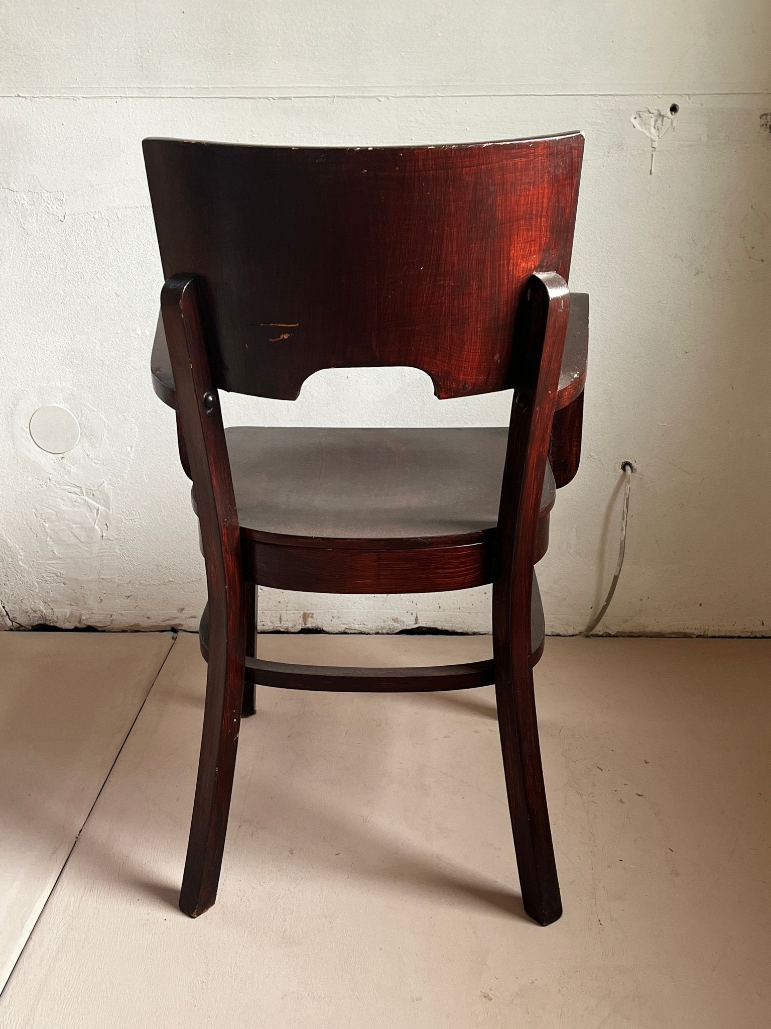 Radomsko Sessel Holz braun 1950 / 1960 - vintseekers