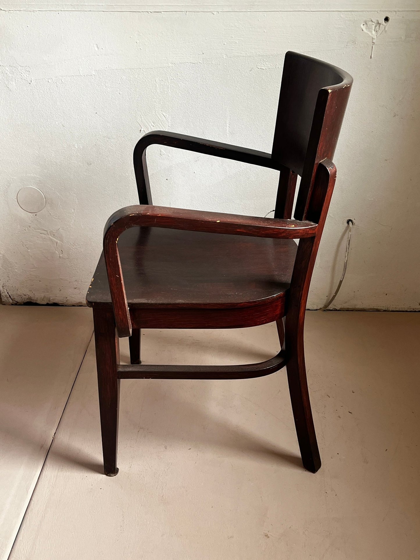 Radomsko Sessel Holz braun 1950 / 1960 - vintseekers