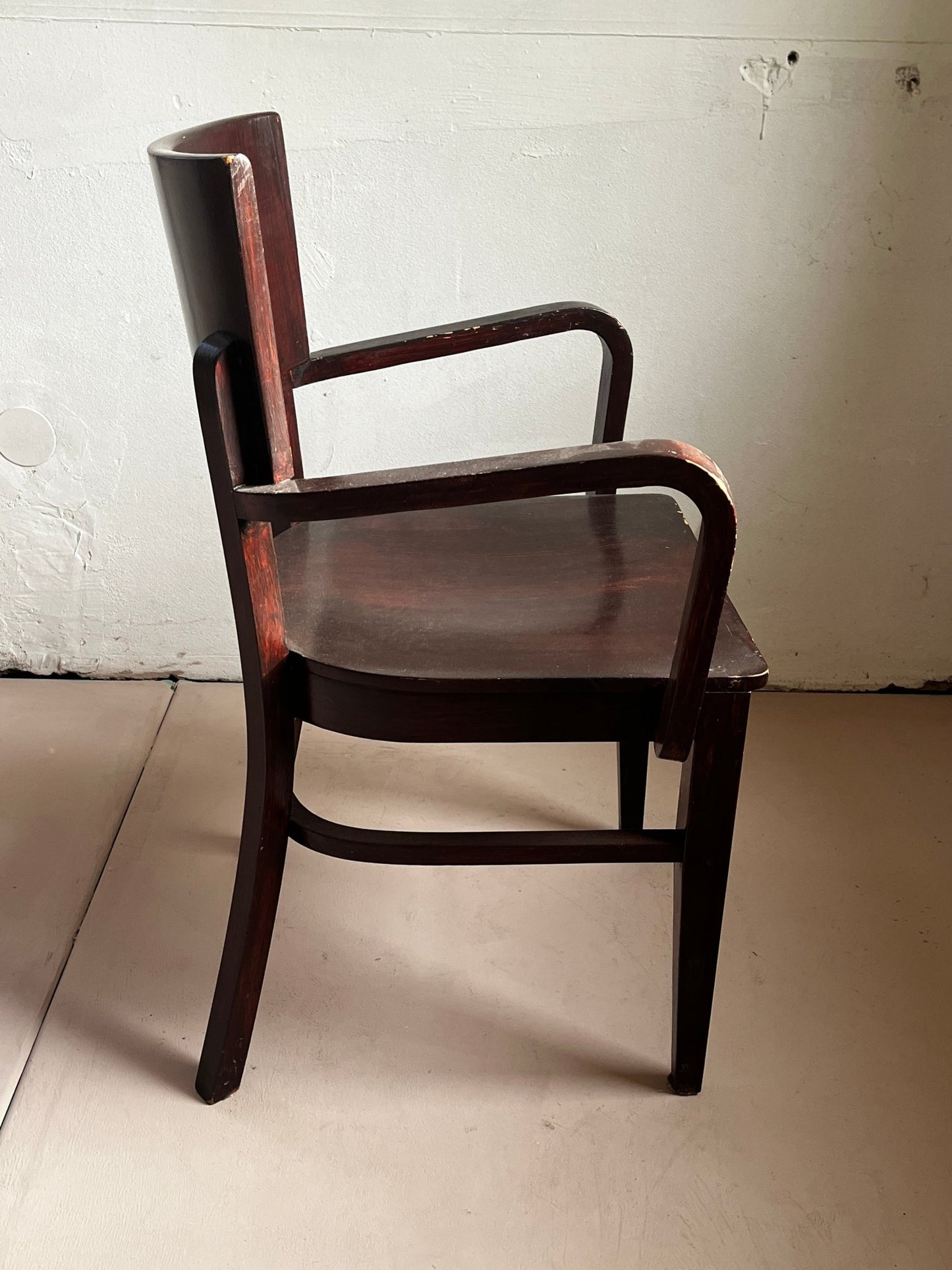Radomsko Sessel Holz braun 1950 / 1960 - vintseekers