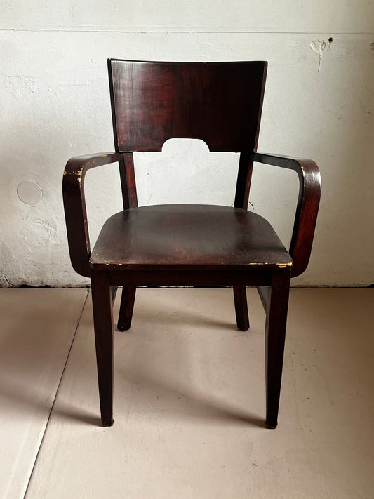 Radomsko Sessel Holz braun 1950 / 1960 - vintseekers