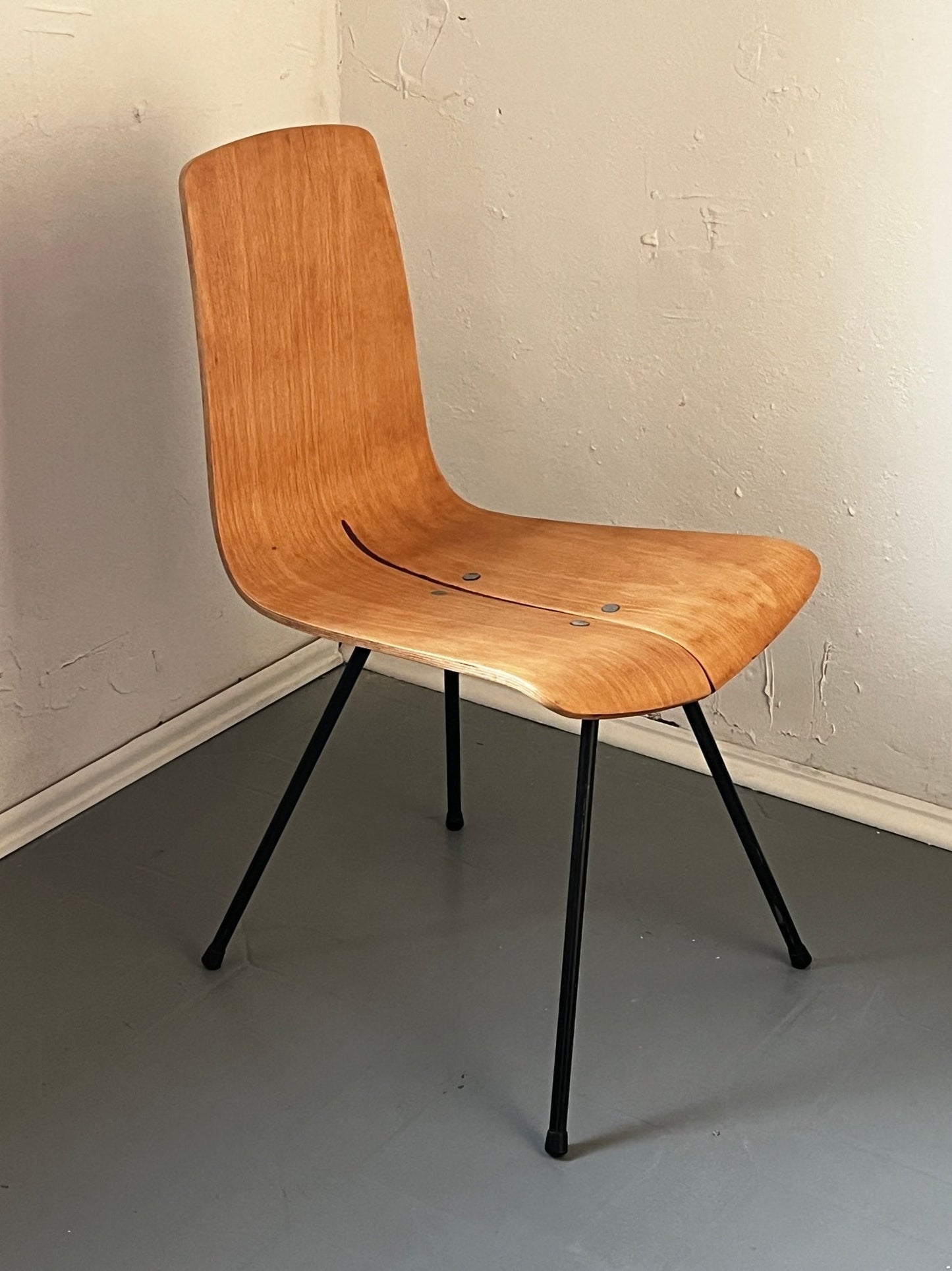 Sessel Holz braun 1950 / 1960 - vintseekers