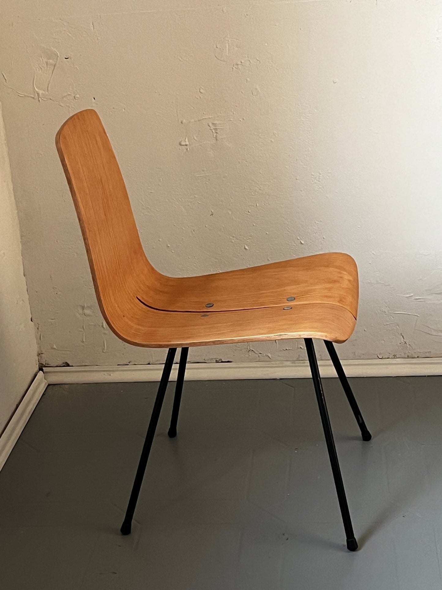 Sessel Holz braun 1950 / 1960 - vintseekers