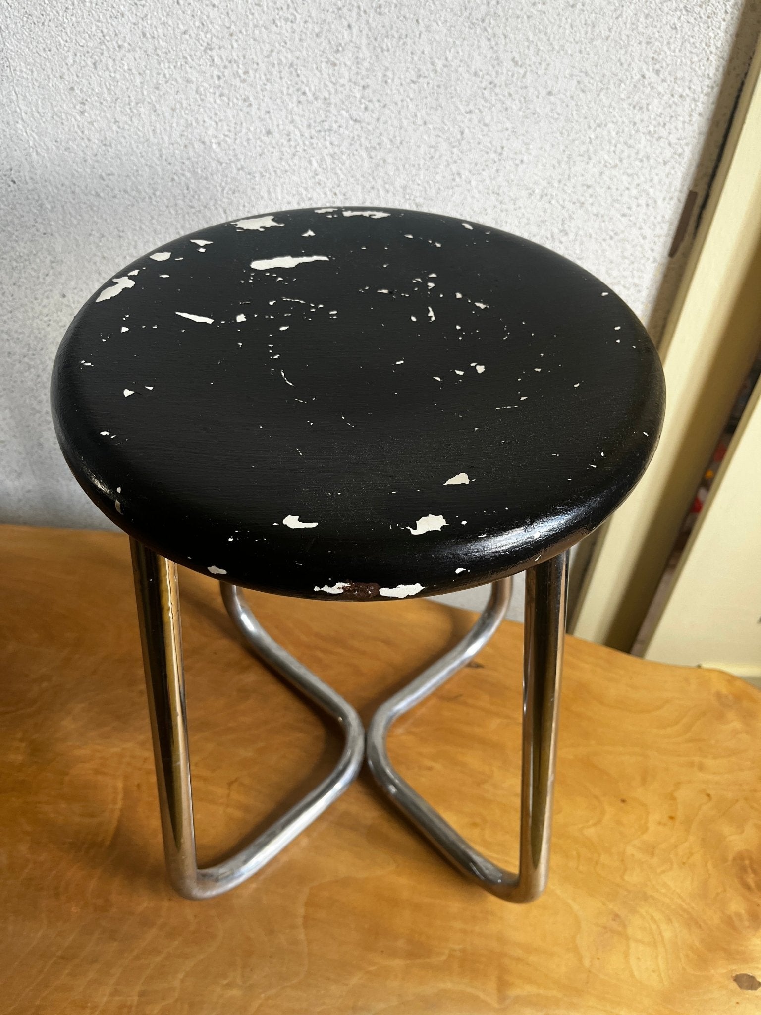 Stahlrohr Hocker 1930 bis 1950 - vintseekers
